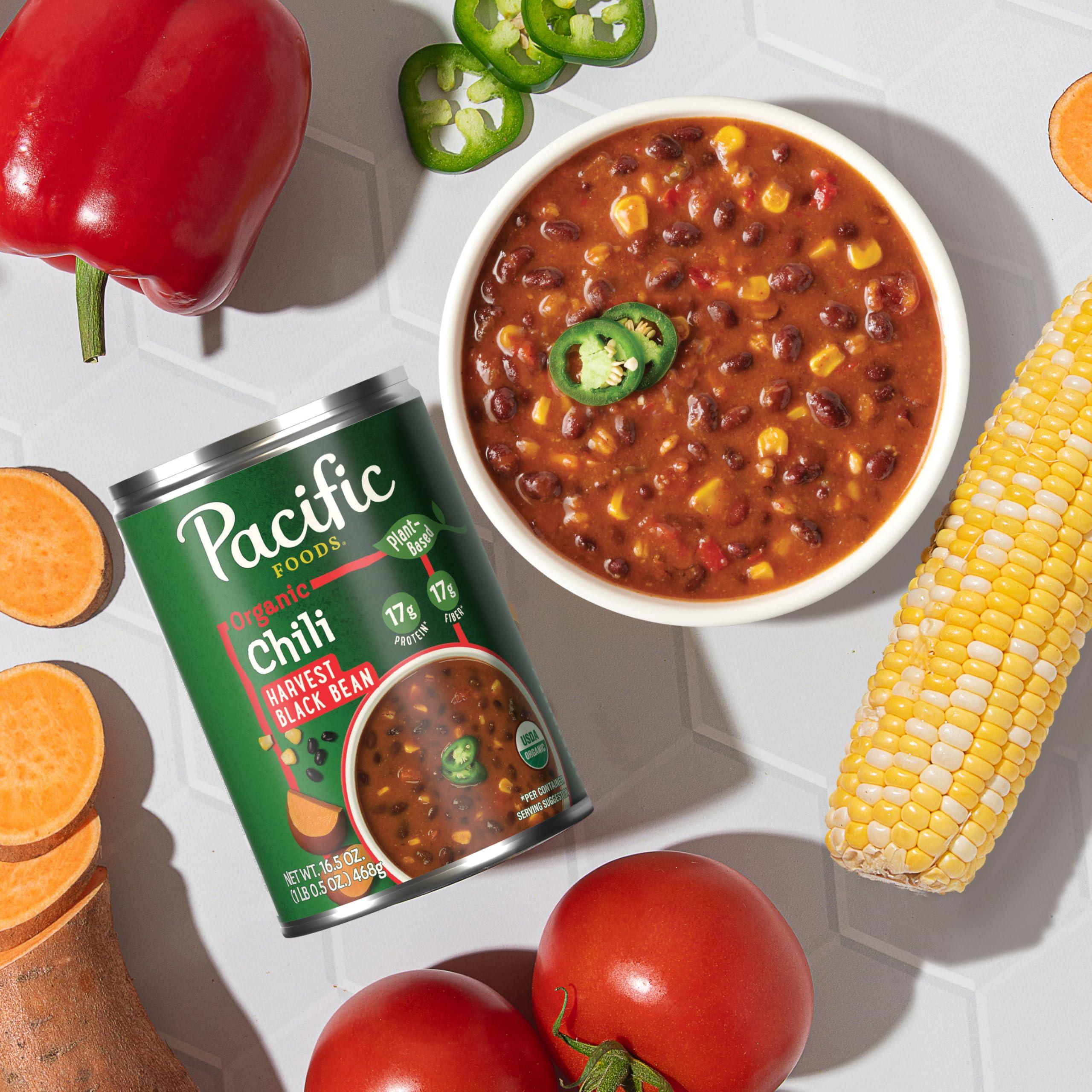 Pacific Foods Pacific Foods Organic Harvest Black Bean Chili, Plant Based, 16.5 oz Can