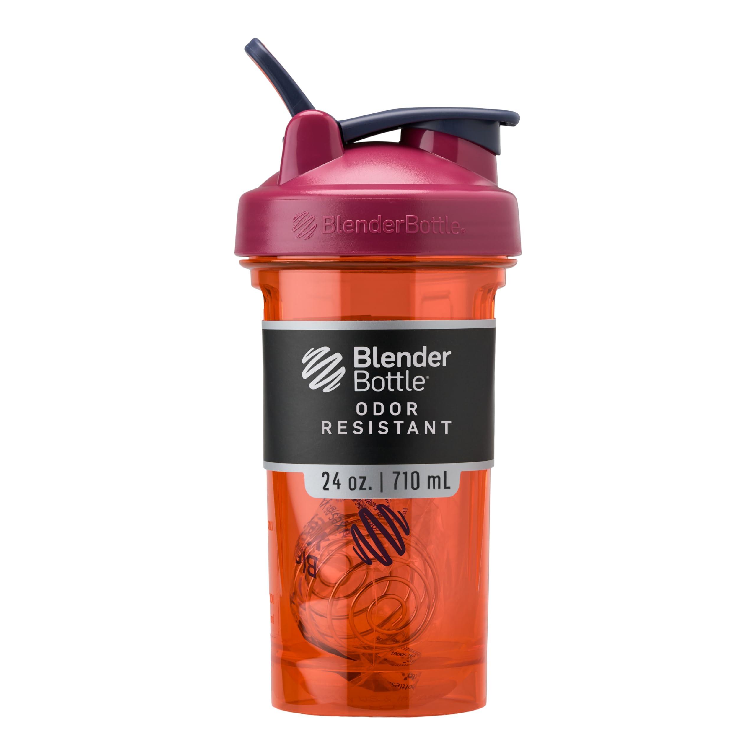 BlenderBottle BlenderBottle Shaker Bottle Pro Series Perfect for Protein Shakes and Pre Workout, 24-Ounce, Coral