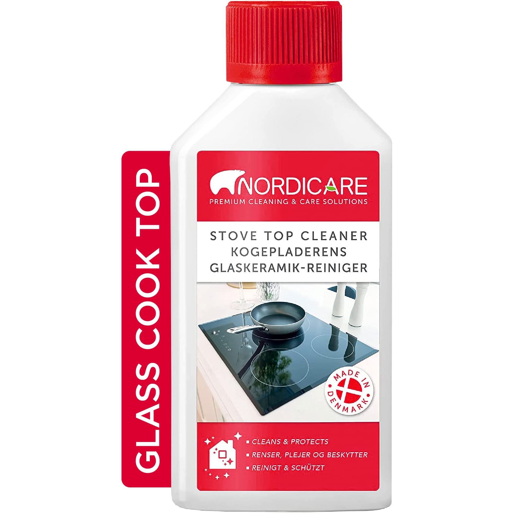 Nordicare Nordicare Stove Top Cleaner Glass Ceramic - Induction Cooktop Cleaner Polish And Protector For Everyday Use - No Scrubbing Pad Needed - Leaves Protective Film - Made In Denmark (16.9oz)