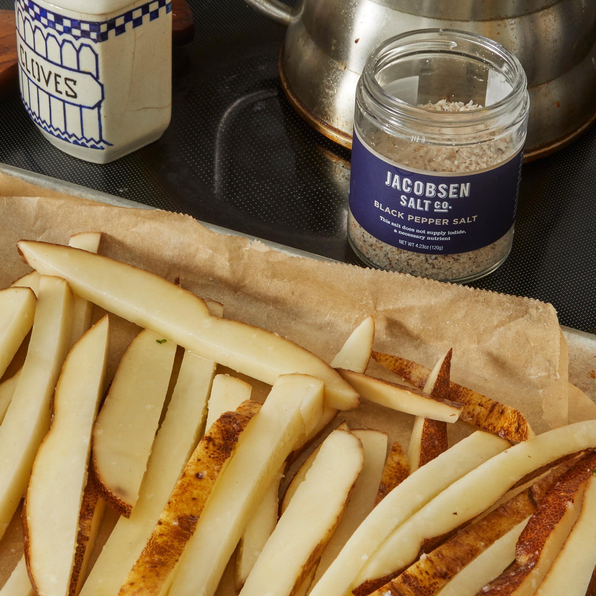 Jacobsen Salt Co. Jacobsen Salt Co. Black Pepper Kosher Sea Salt, Non-Iodized, 4.23 oz