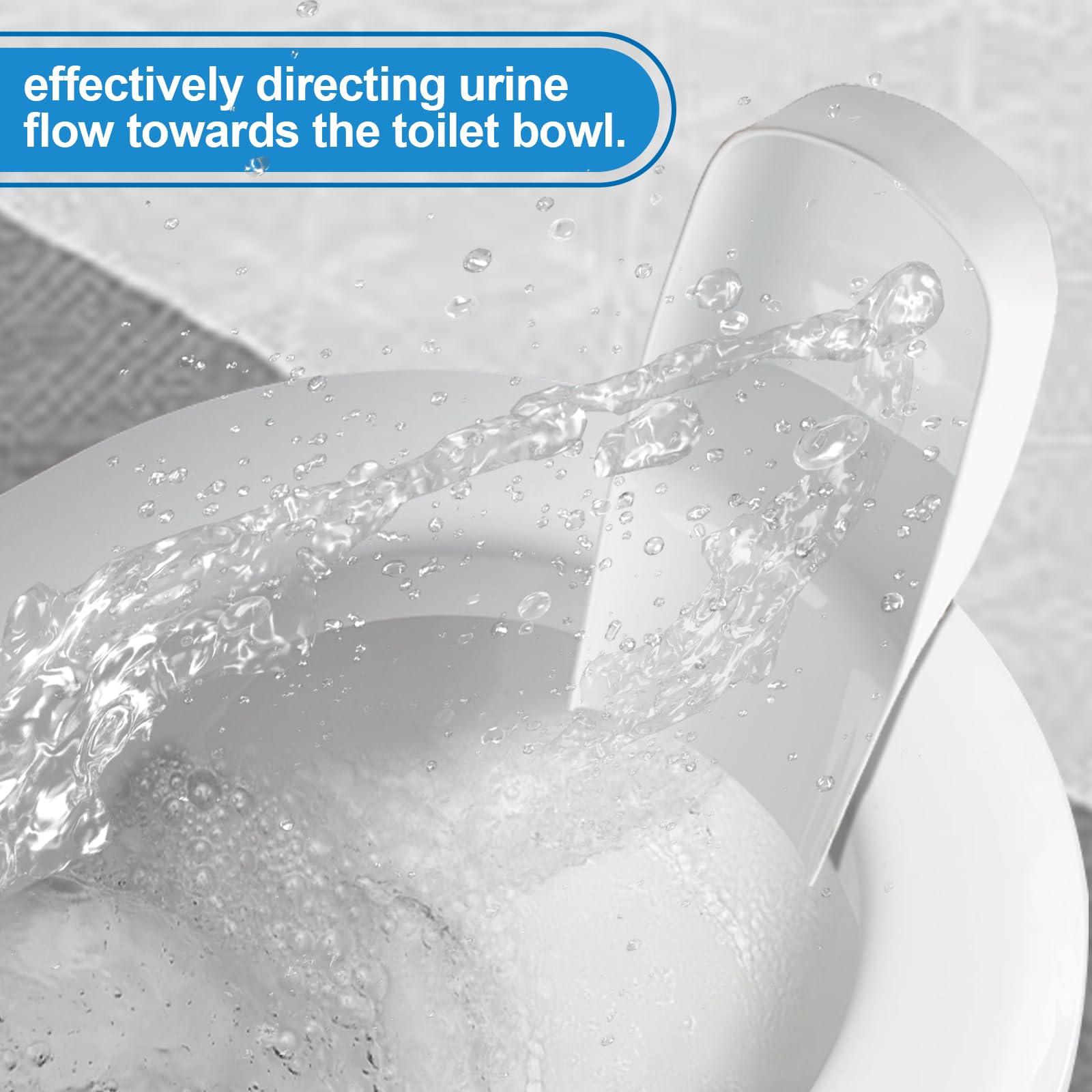 GYPNS Toilet Splash Guard for Directs Urine Home Care Disability Elevated and Boys Potty Training,Diversion Pee Guard,Portable Restroom Pee Guard for Toilet Seat Adult Men,Prevent Urine Splashing (1 Pack)