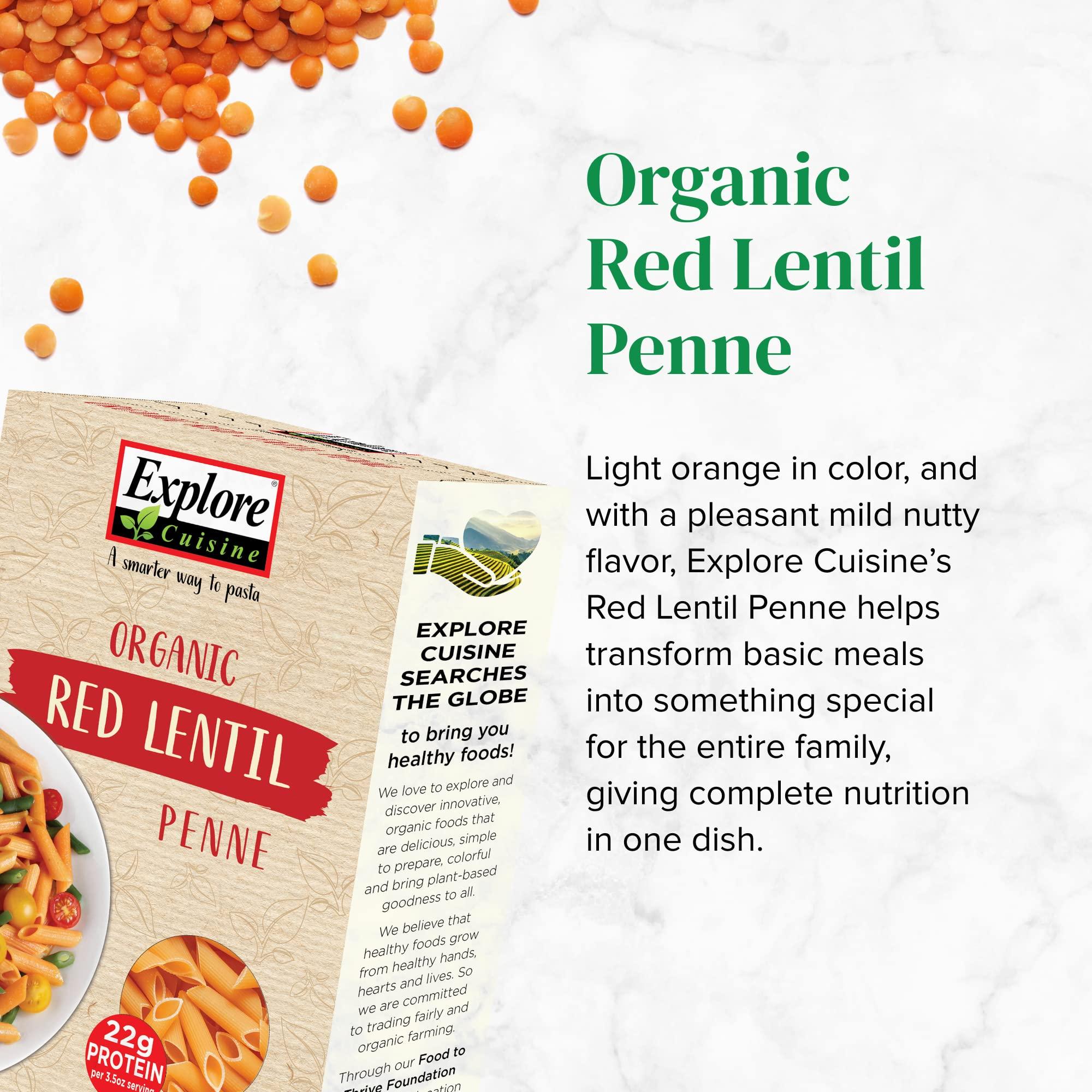 EXPLORE CUISINE Explore Cuisine Red Lentil Penne, 8 Ounce