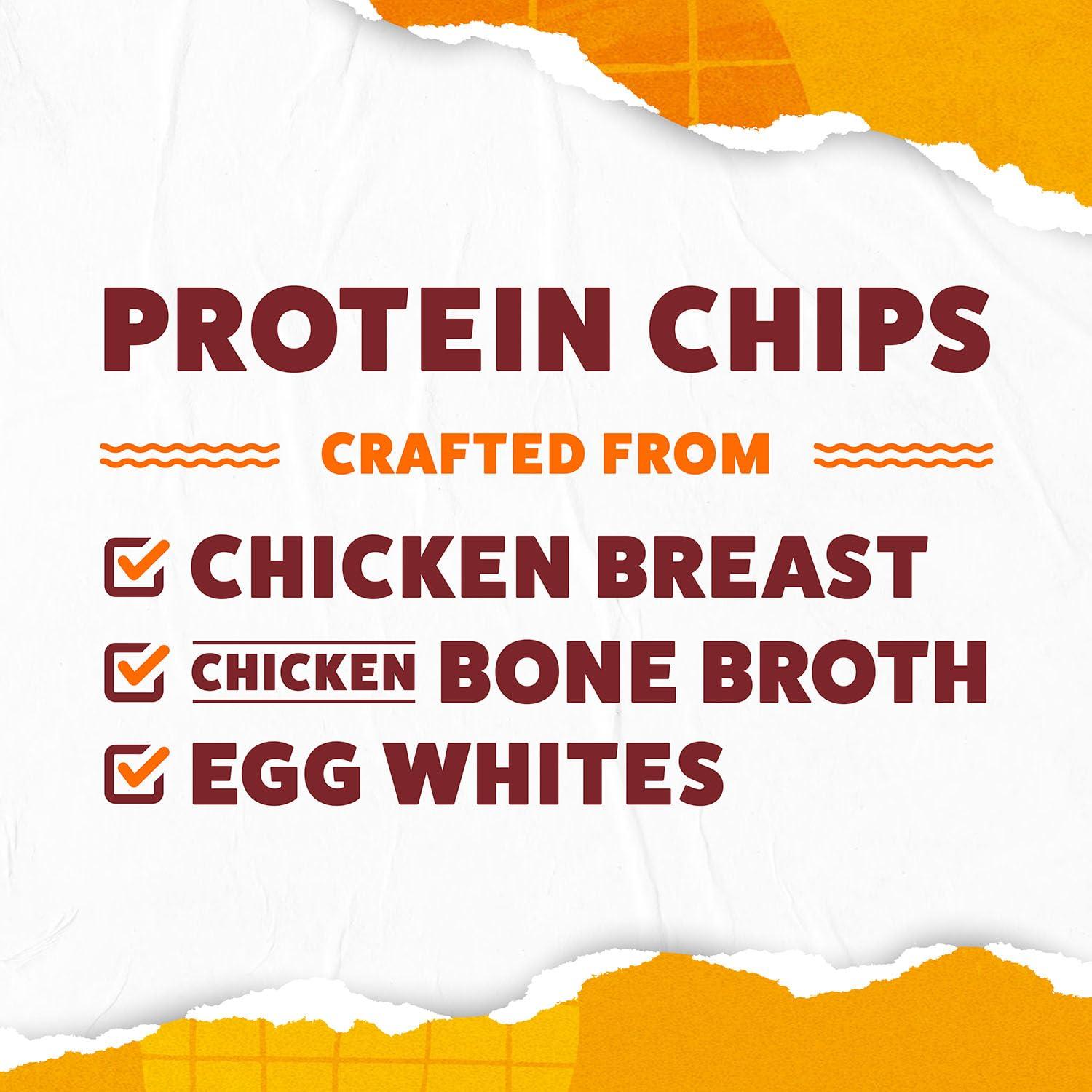 Wilde Chips WILDE Chicken & Waffles Protein Chips, Thin and Crispy, High Protein, Keto, Made with Real Ingredients, 1.34oz Bags (Pack of 8)