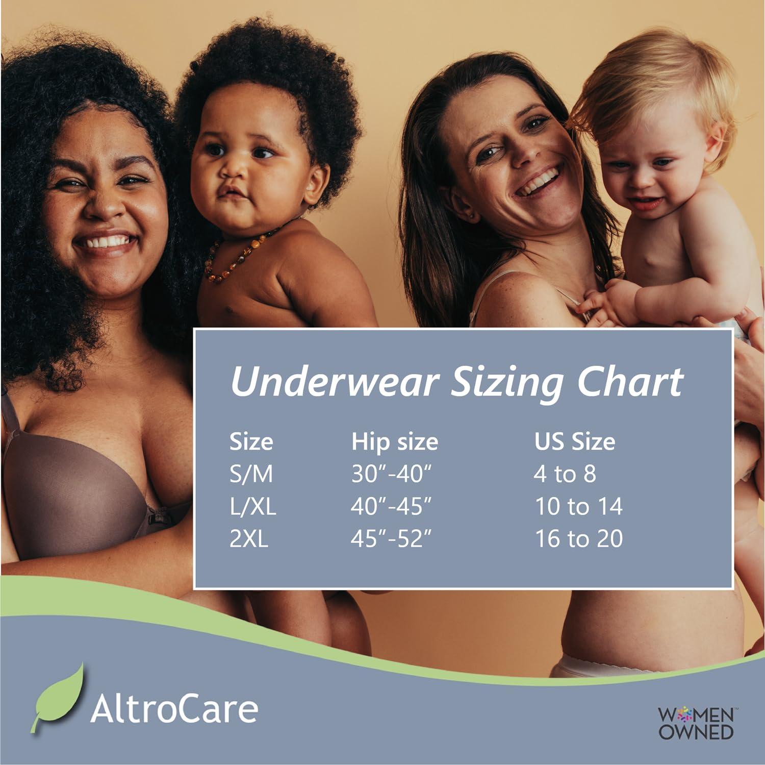 AltroCare AltroCare 5-Pack Disposable, Postpartum and Incontinence Underwear - Size L/XL