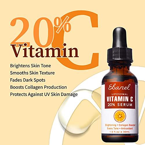 Ebanel Laboratories Ebanel Bundle of Advanced Silicone Scar Gel 1 Oz, and 20% Vitamin C Serum