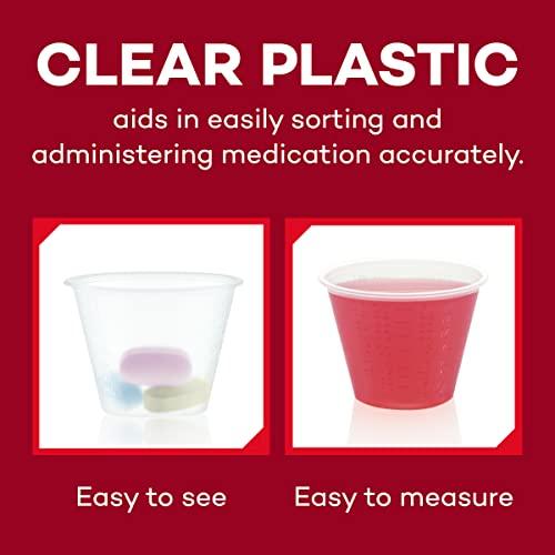 Dealmed Dealmed Medicine Cups – 200 Medicine Measuring Cups, Graduated, 1oz Disposable Plastic Medicine Cups, Ideal for Doctor's Offices, School Nurse's, Hospitals, at Home and More