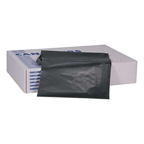 Heritage Products Heritage Repro 2-mil Trash Can Liners, 60 Gallons, 38" x 58", Black, Box Of 100 Trash Bags