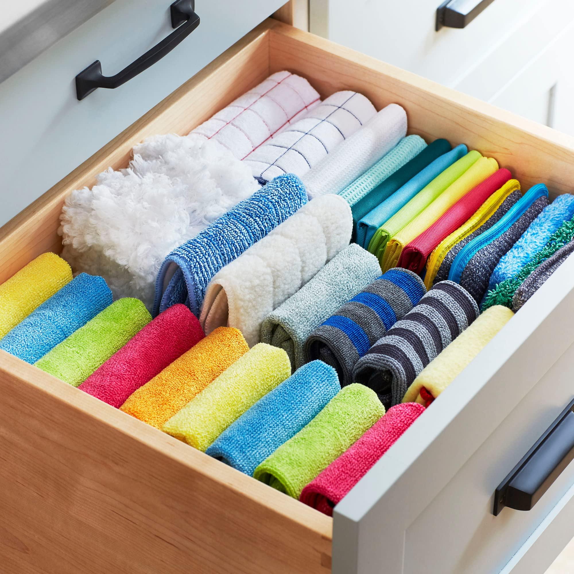 E-Cloth E-Cloth Home Cleaning Set with Microfiber Cleaning Cloths for Cars, Bathroom, Kitchen, & More - Microfiber Towels That Clean with No Added Chemicals - 8 Specialized Cloths in Assorted Colors
