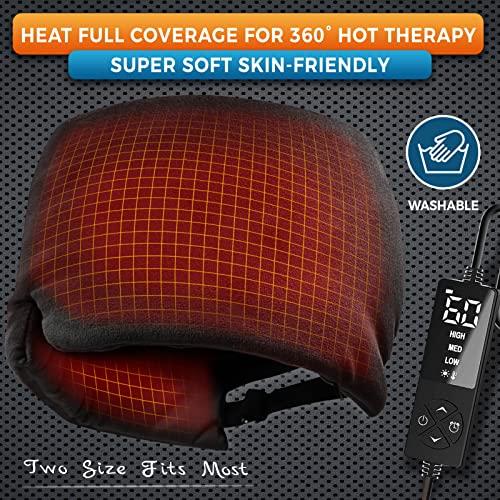 sticro sticro Extra Large Moist Heat Sinus Relief Mask, Reusable Warm Compress Heated Eye Mask Face Heating pad Eye Pillow for Sinus Pressure Relief, Dry Eyes, Migraine, Tension, Stress, Headache(Large)