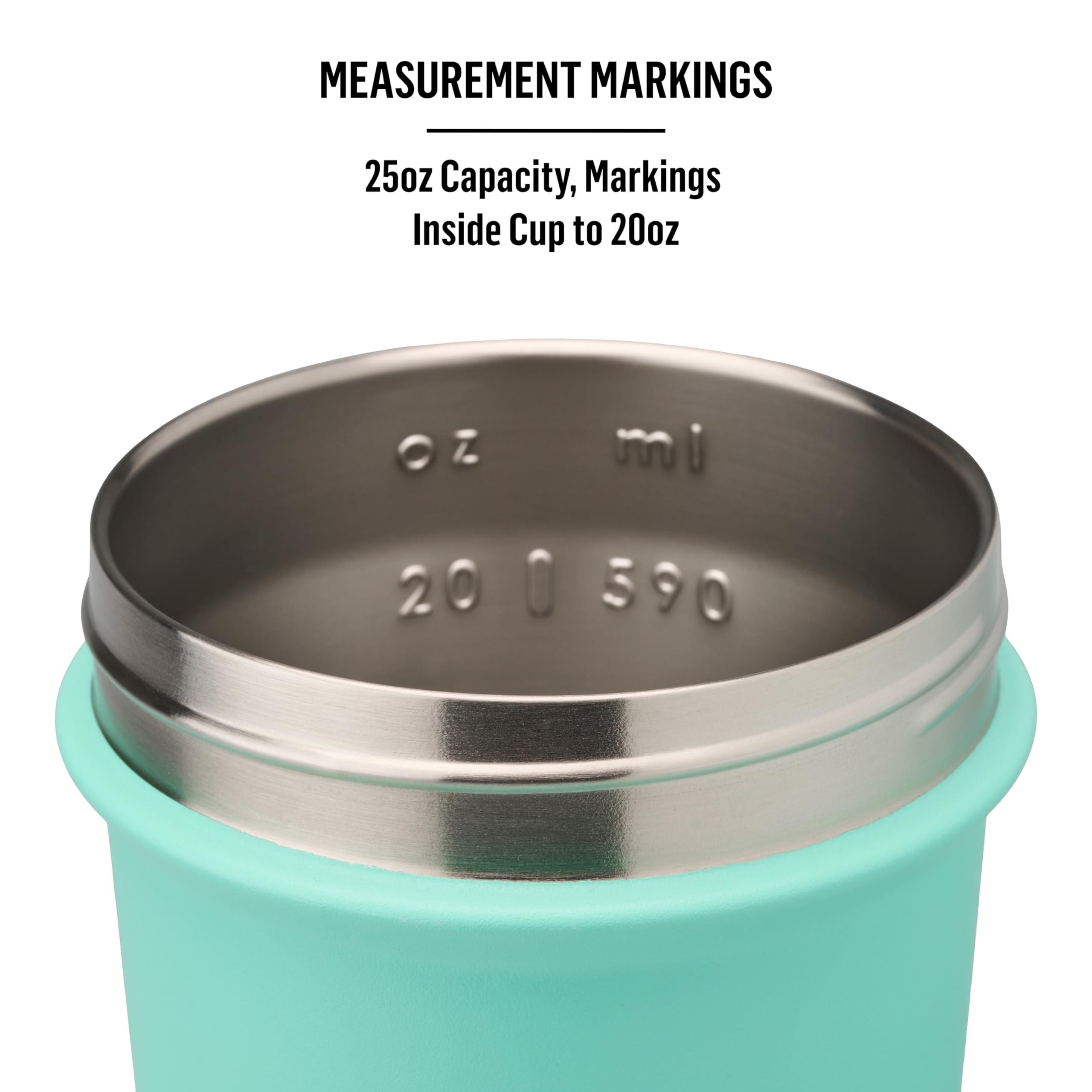 BlenderBottle BlenderBottle Strada Sleek Insulated Stainless Steel Water Bottle with Wire Whisk, 25-Ounce, Lavender Ombre (Pack of 1)