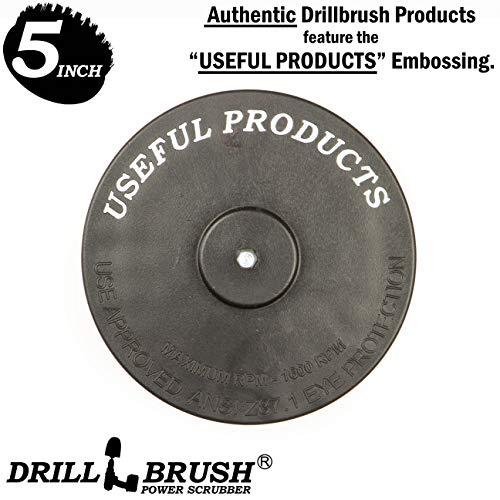 Drill Brush Power Scrubber by Useful Products Drill Powered Upholstery Scrub Brush