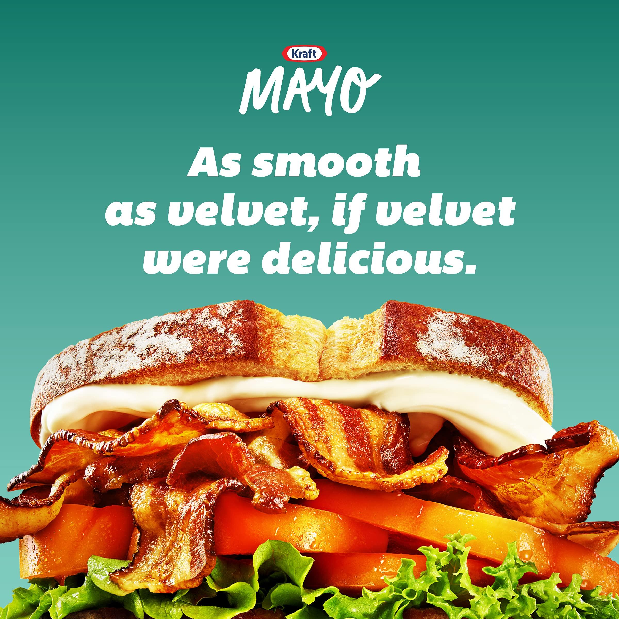 Kraft Kraft Mayo with Olive Oil Reduced Fat Mayonnaise - Rich and Flavorful Condiment for Sandwiches, Dips and Dressings, Made W Cage-Free Eggs, For a Keto Low Carb Lifestyle, 12 Ct Pack, 30 Fl Oz Jars