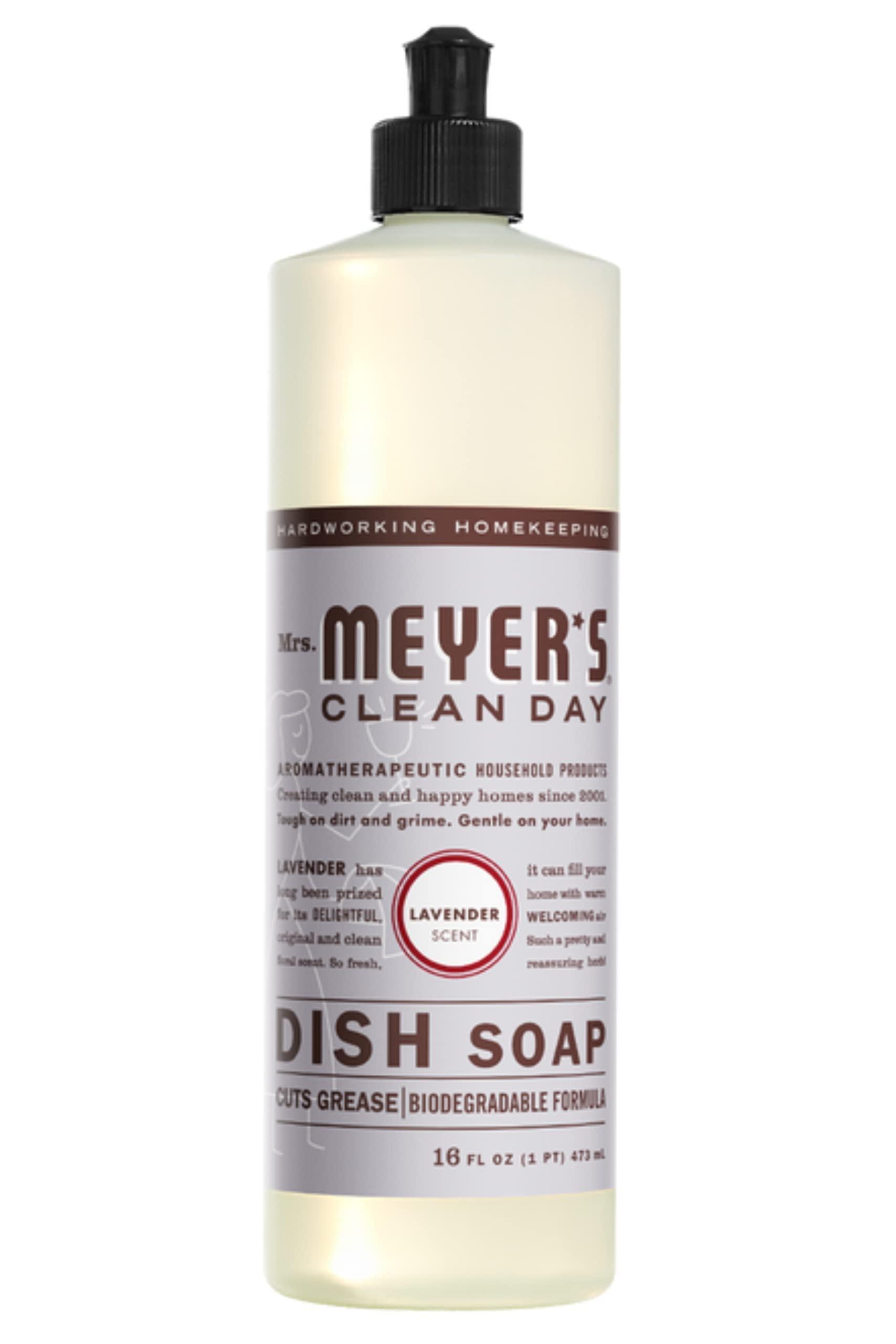 Dish soap Dish soap MRS. MEYER\'S CLEAN DAY Variety Pack, 16 Oz. Includes 6 Scents (Lemon Verbena, Lavender, Basil, Rosemary, Honeysuckle, Peony Scents) Bundle of 6 Items