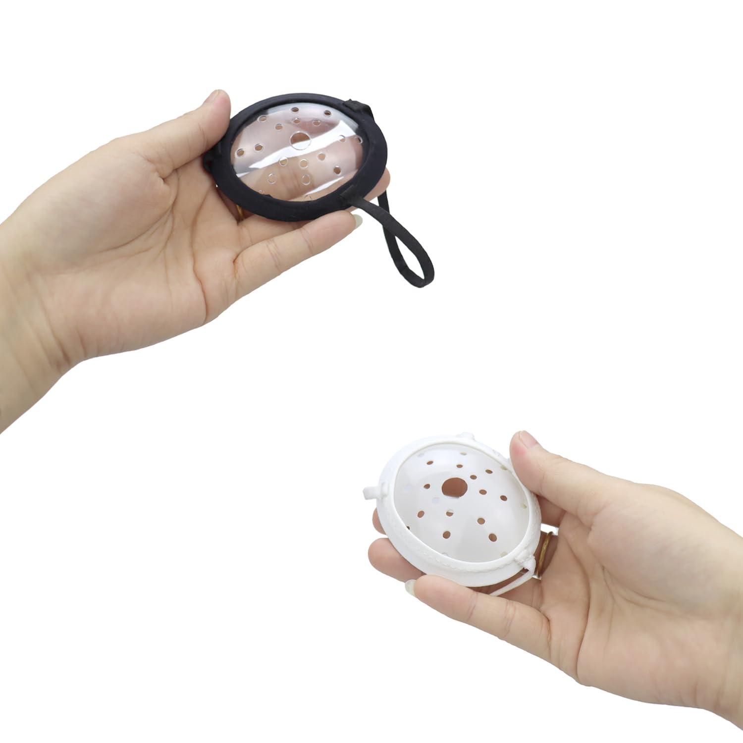 rainbowstar 2 Pack Eye Shield Plastic Eye Shield Eye Patch for Eye Surgery Covering Breathable After Surgery Eye Protection Cataract Surgery Eye Patch Covered Edge