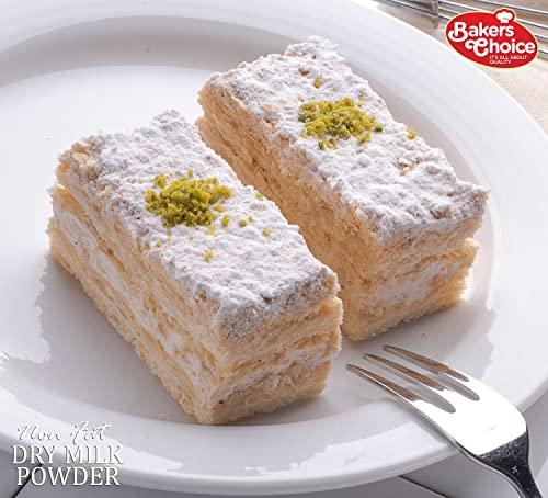 Baker\'s Choice Dairy Nonfat Dry Milk Powder - Instant Milk Powder For Baking, For Ice Cream, Coffee, Milkshakes, Desserts, and Fruit Shakes - Kosher - 8 oz. - By Bakers Choice