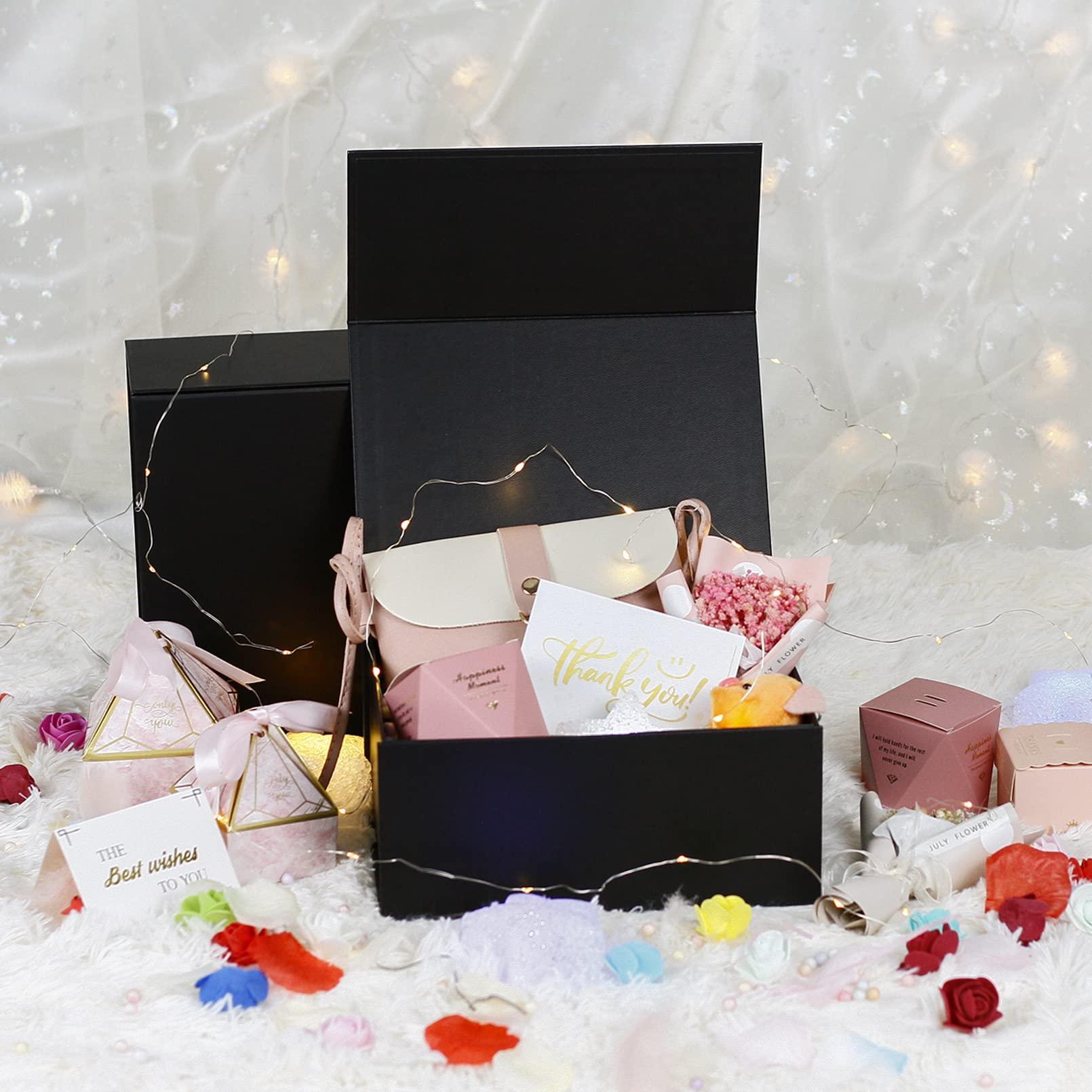 MOYEUPAC MOYEUPAC Gift Boxs 9\" X 7\" X 4\" with Magnetic Closure Lid for Gift Packaging, Gift Boxs for Father\'s Day, Mother\'s Day, Presents Christmas and Various Holidays