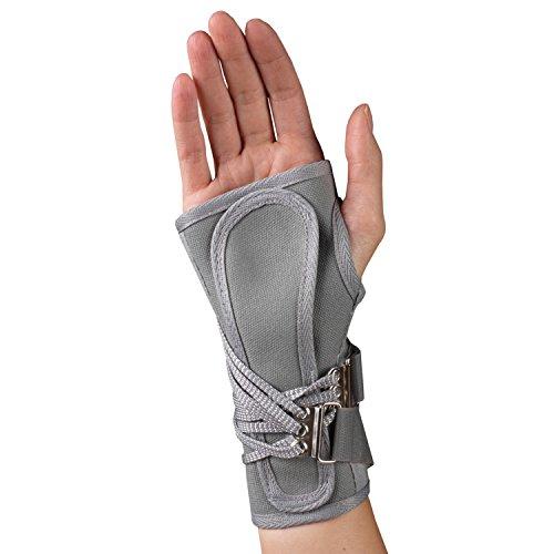 OTC OTC Wrist Splint, Cock-Up Lacing, Canvas, ProChoice, Grey, Large (Right Hand)