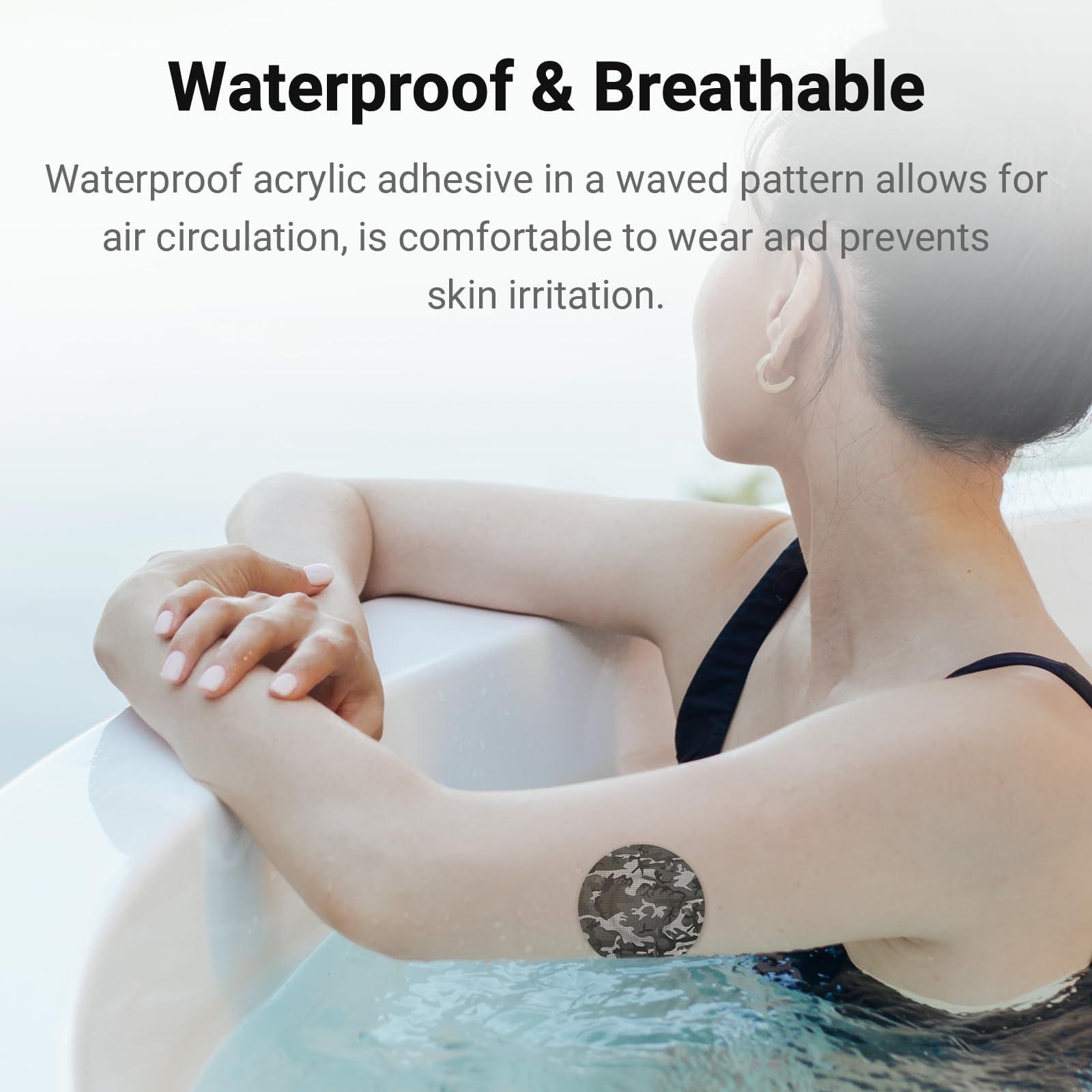 KOVOQ Kovoq Freestyle Libre 3 Sensor Adhesive Patches,Patterned Sensor Tape Protector,CGM Tape,16 pcs Colorful,Waterproof & Sweatproof,Sensor Covers for Kids Women Men,Sensor Tape,Camouflage