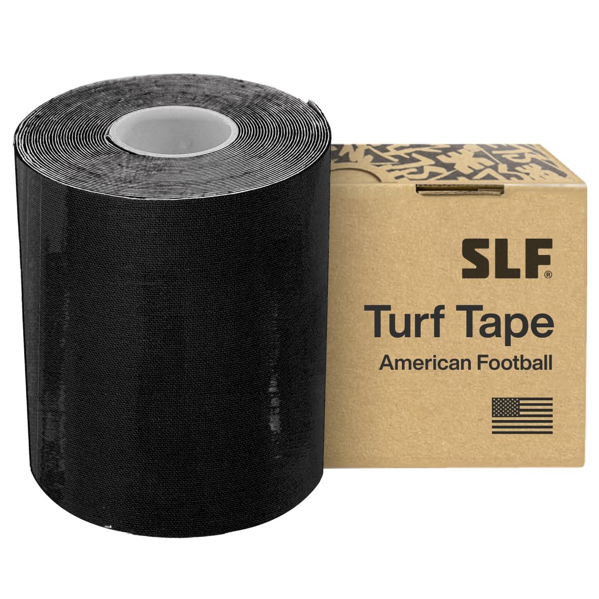 SLEEFS SLEEFS Turf Tape (Black) - Perfect Football Arm Tape / Extra Wide Athletic Tape - Flexible, Waterproof, Ultra Sticky Kinesio / Kinetic / Kenesiology Tape
