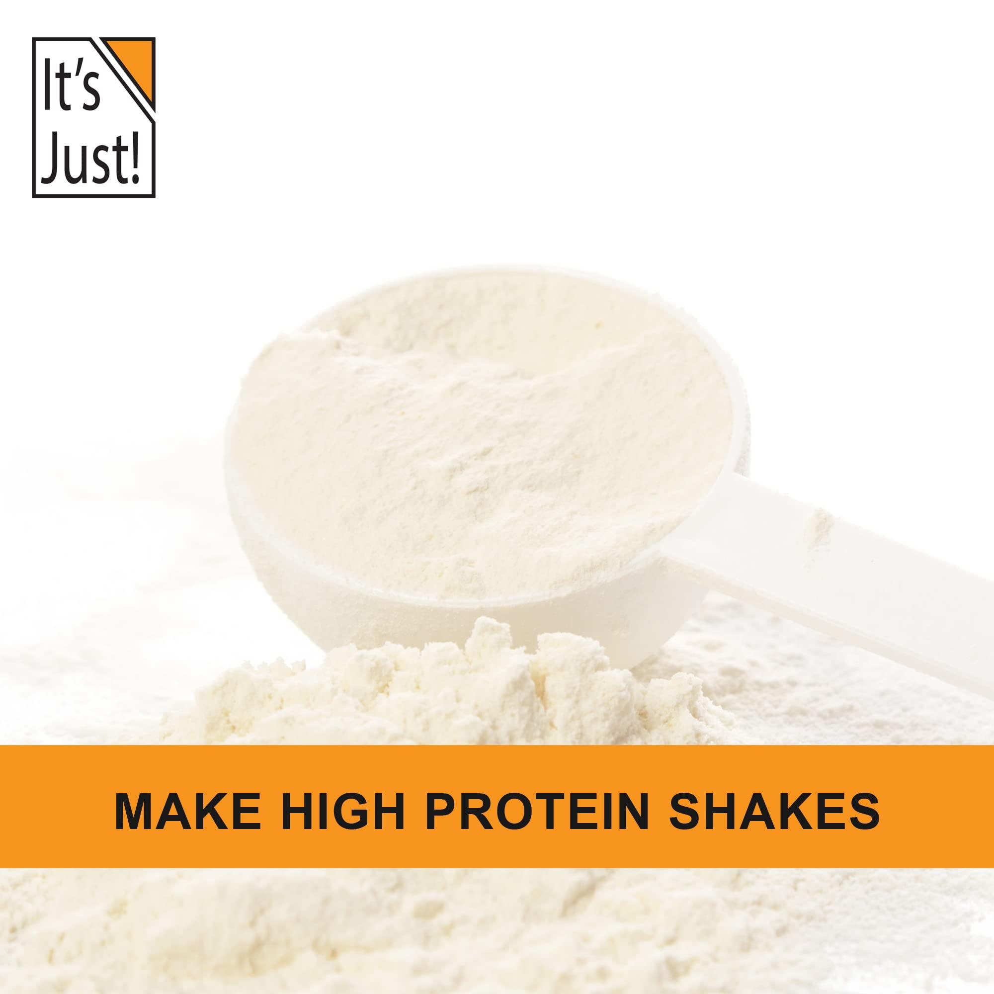 It's Just! It\'s Just! - Egg White Protein Powder, Made in USA from Cage-Free Eggs, Dried Egg Whites (Unflavored, 8oz)