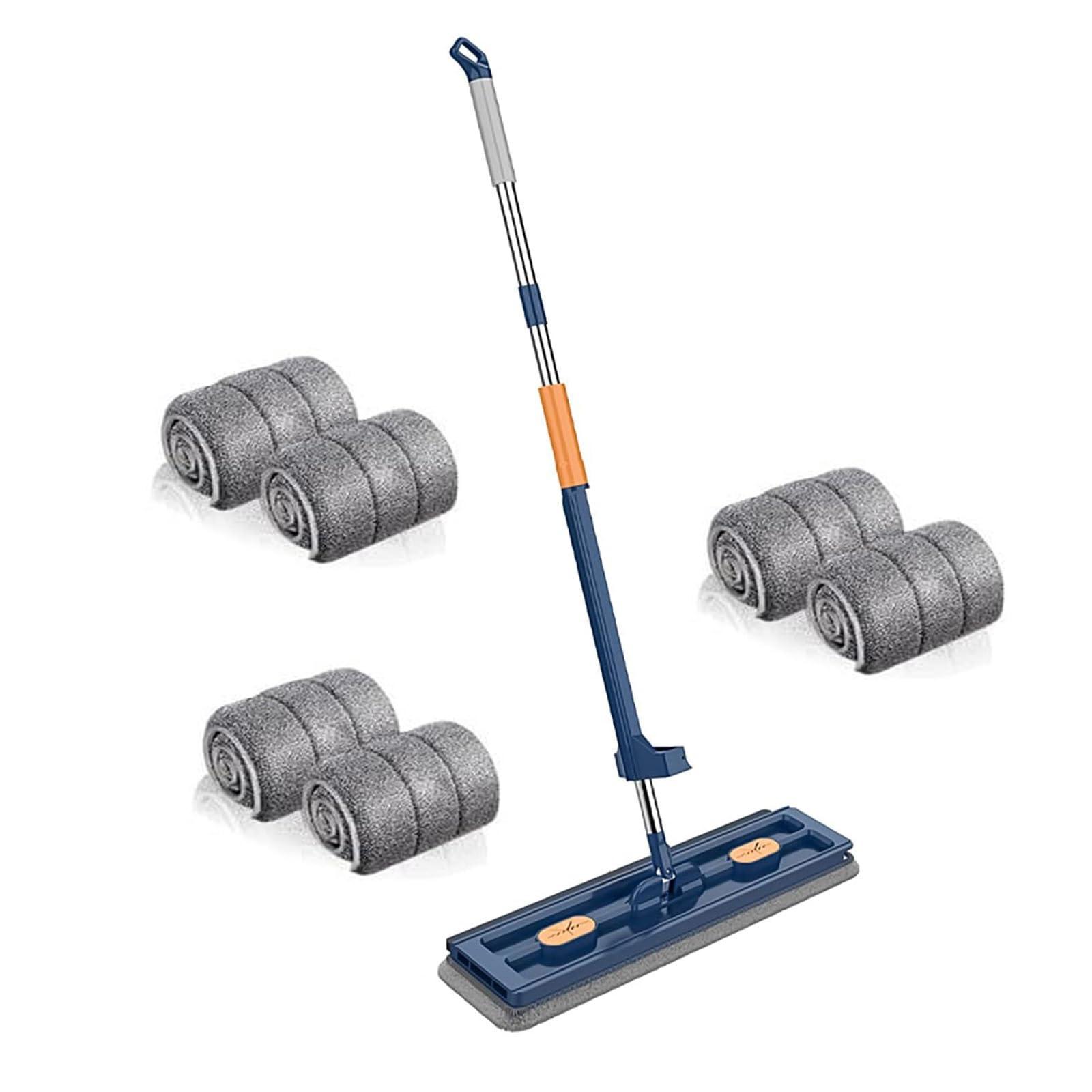 staol staol Flat Mop Floor Cleaning Mop Set Super Absorbent Selfcontained Slide Effortless Cleaning Tool Large Flat Mop