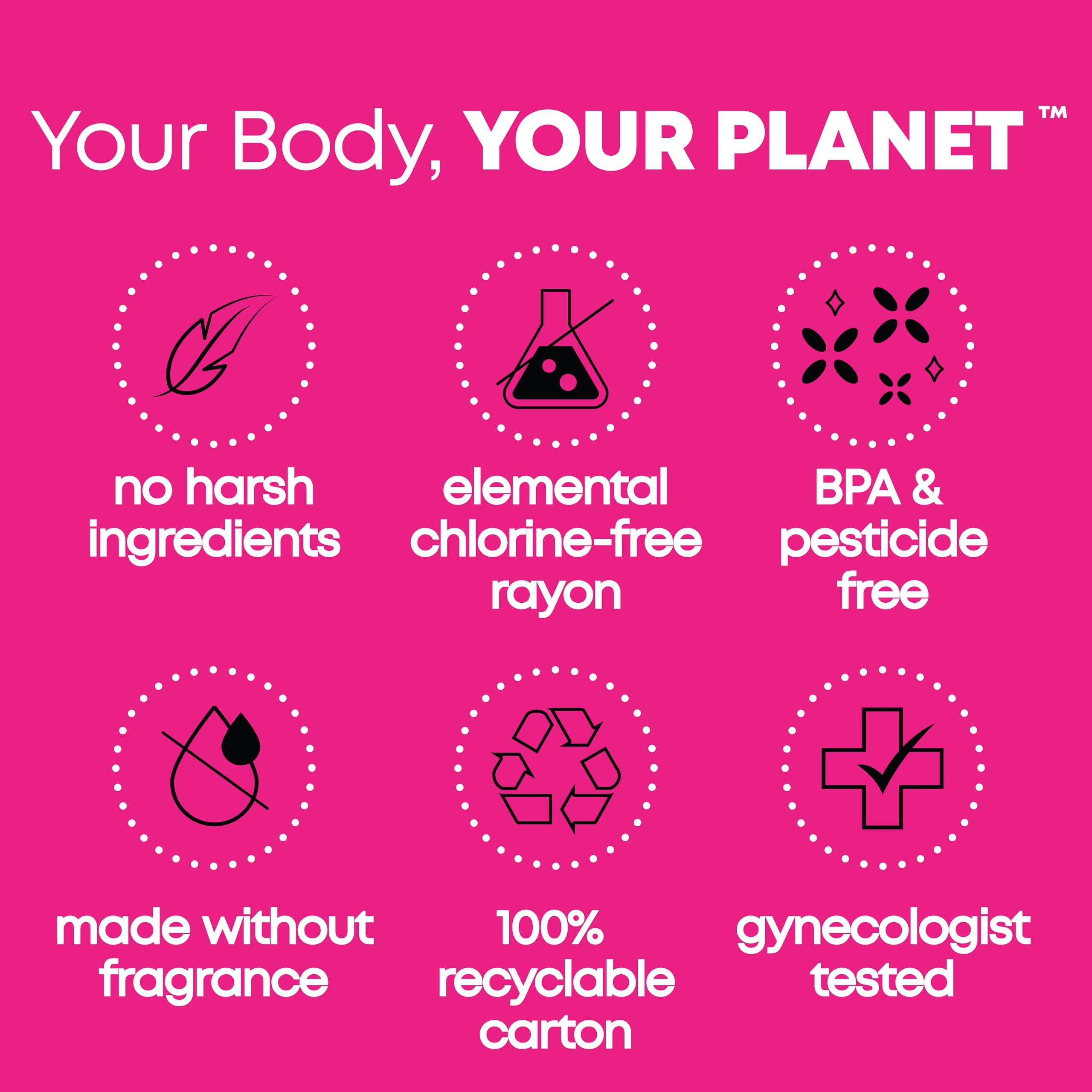 U by Kotex U by Kotex Click Compact Tampons, Regular Absorbency, Unscented, 128 Count (8 Packs of 16) (Packaging May Vary)