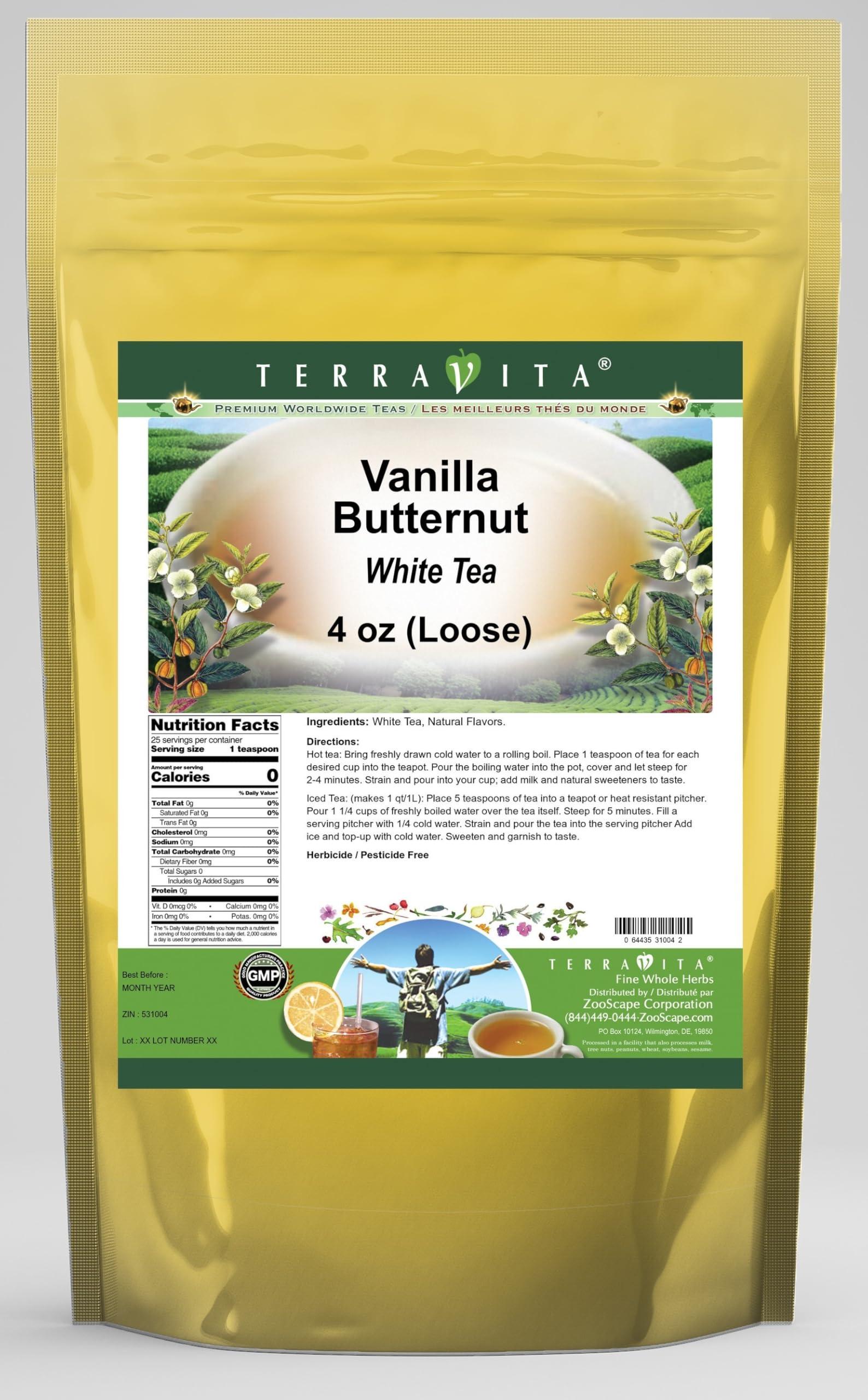 TerraVita Vanilla Butternut White Tea (Loose) (4 oz, ZIN: 531004)