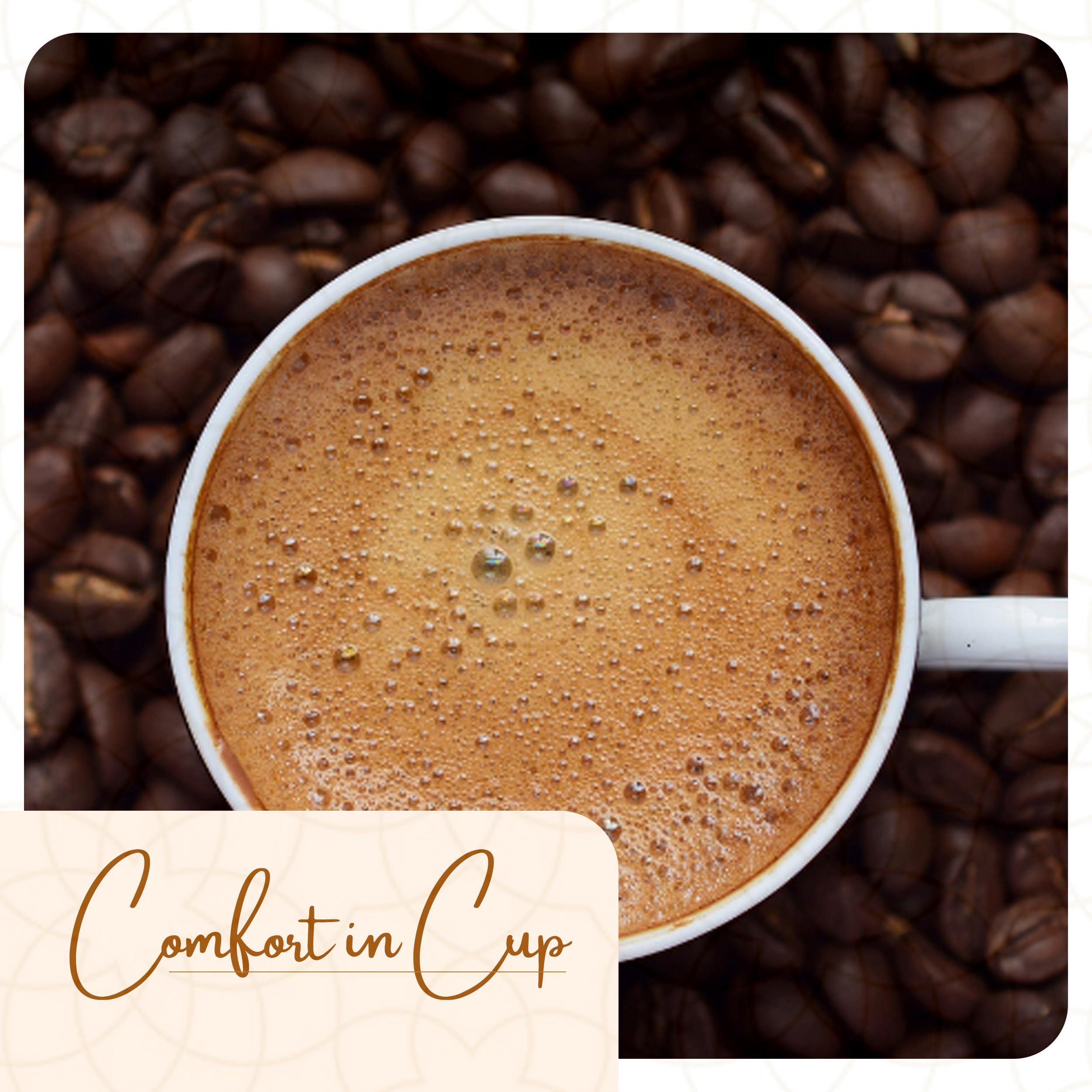 Al-Khair Al Khair Saudi Instant Classic Coffee Packets, Organic Arabica Coffee Beans, Eco Friendly Coffee, Non GMO Verified (2gx50Stx) 100g