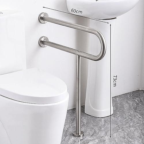 BESNUT Toilet Grab Bar Handicap Rails Bathroom Grab Bars for Seniors Stainless Steel Handicap Toilet Safety Rail Bathroom Bars for Elderly Wall Mounted Toilet Bars Shower Assist Aid
