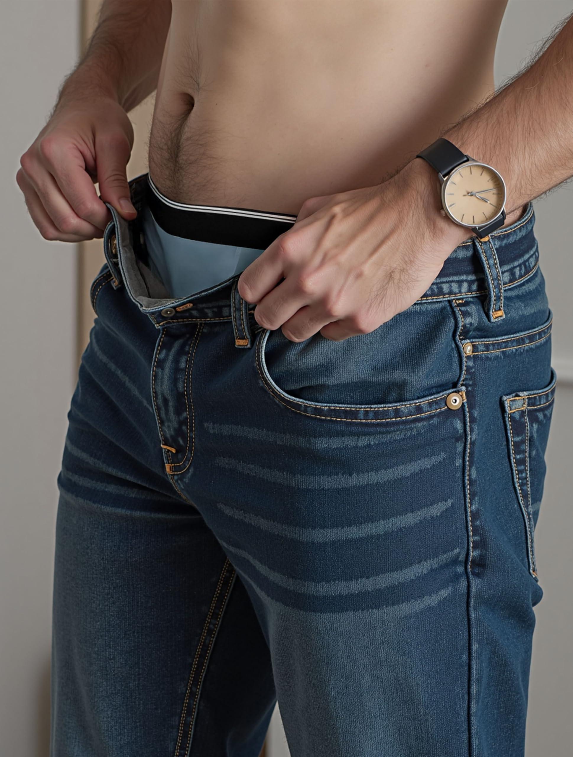 TIICHOO TIICHOO Mens Incontinence Underwear Boxer Briefs Washable Leak Proof Underwear for Men Soft Reusable 3 Pack(Dark Grey/Green/Blue, XX-Large)