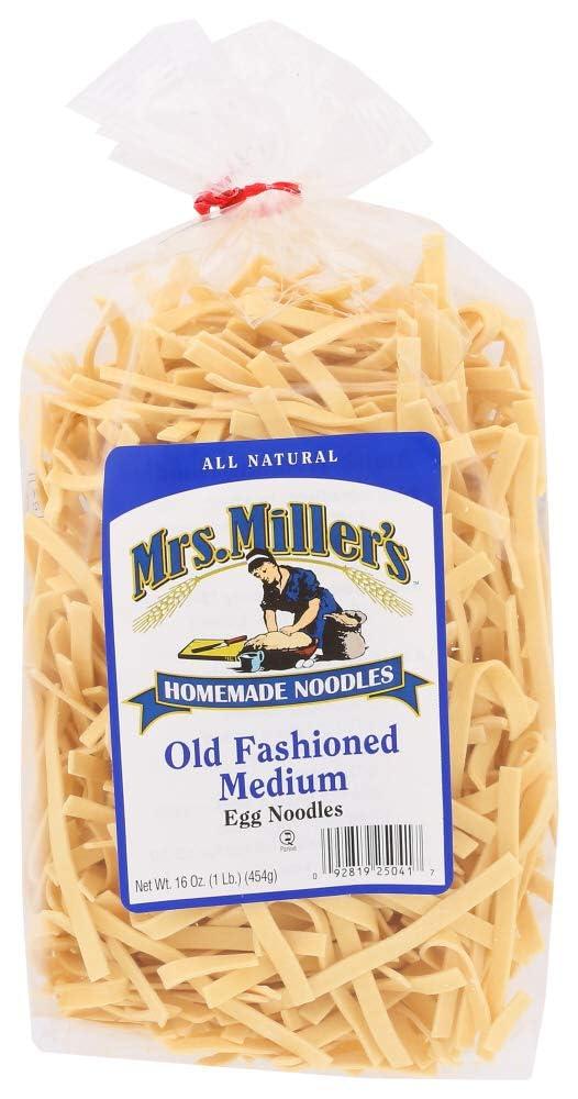 CPG.IO Mrs. Miller\'s Old Fashioned Egg Noodles, Medium 16 Ounce (Pack of 6)