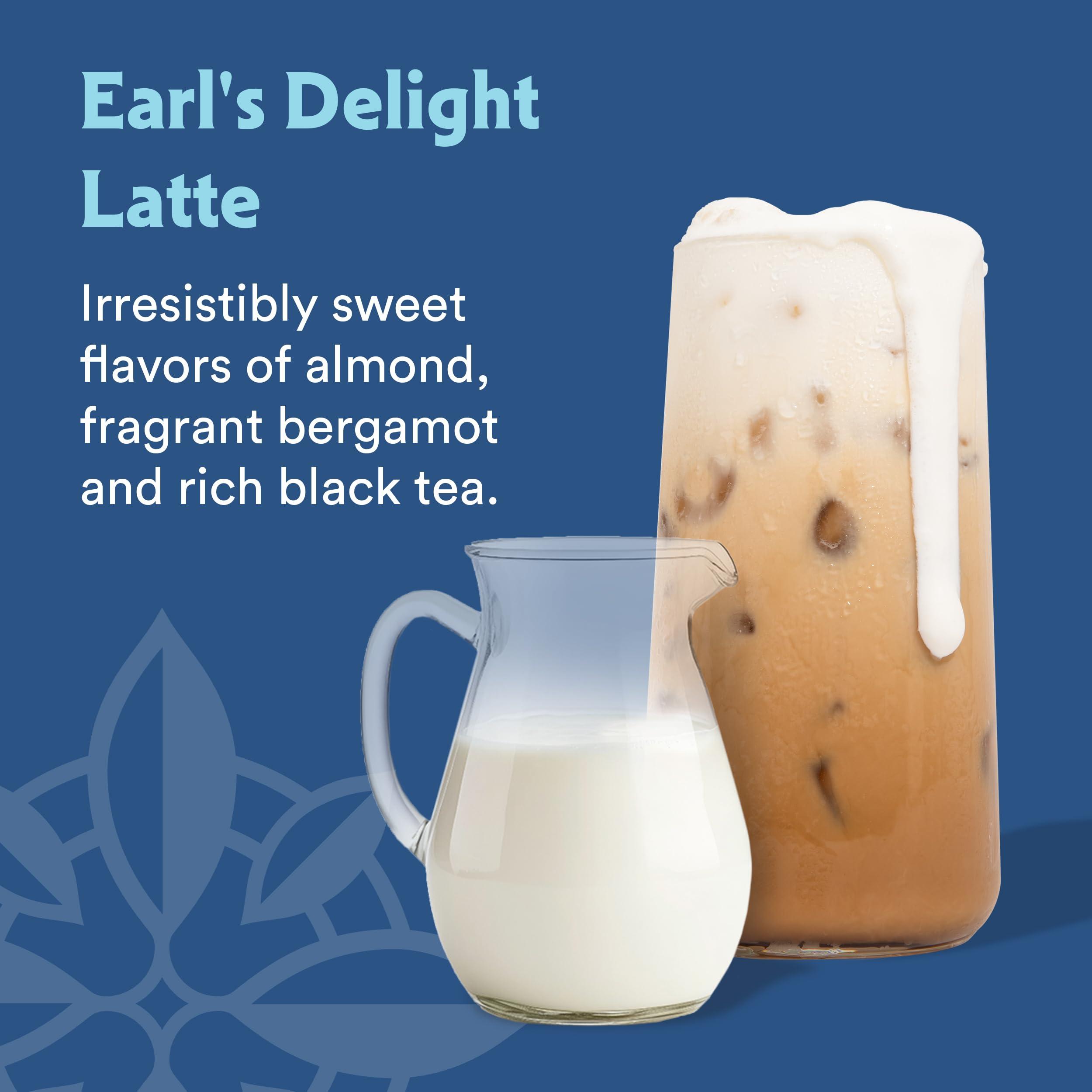 Stash STASH Earl\'s Delight Earl Grey Tea Latte Concentrate - Barista Style Caffeinated Black Tea Beverage - Crafted in Oregon - Plant Based and Dairy-Free, Serve Hot or Iced, 32 fl oz (Pack of 6)