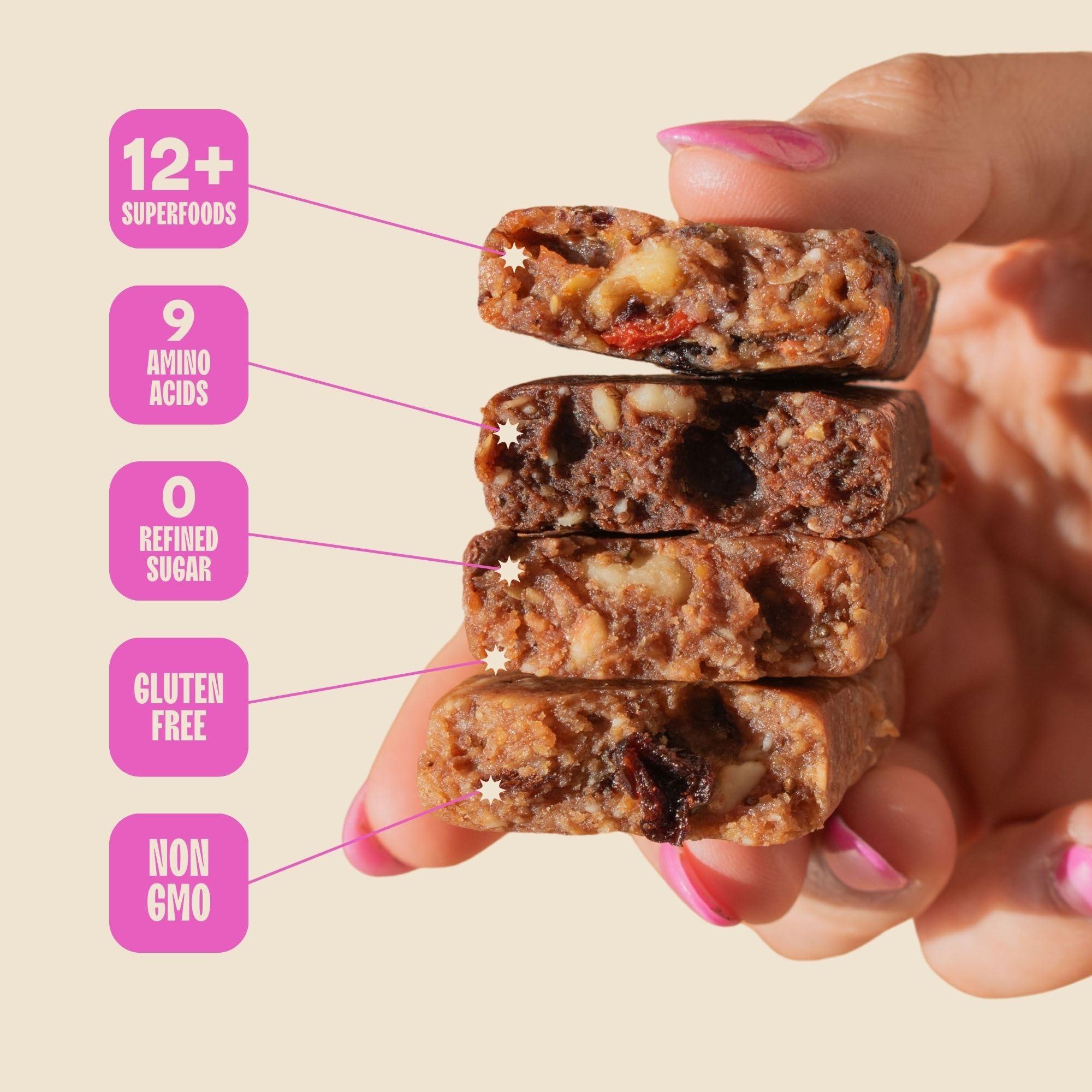 Blender Bombs The Bomb Co. Bomb Bars Variety Pack, Healthy Snacks, Plant Based Bars With Superfood & Super Seeds, On the Go Snack & Breakfast Bar, Energy Support, Gluten Free, Non GMO, Dairy Free, 9 Bars