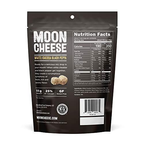 Moon Cheese MOON CHEESE White Cheddar Black Pepper Cheese Snack, 2 OZ