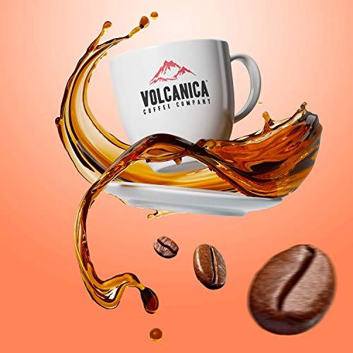 Volcanica Coffee Caramel Chocolate Flavored Coffee, Whole Bean, 16-ounce