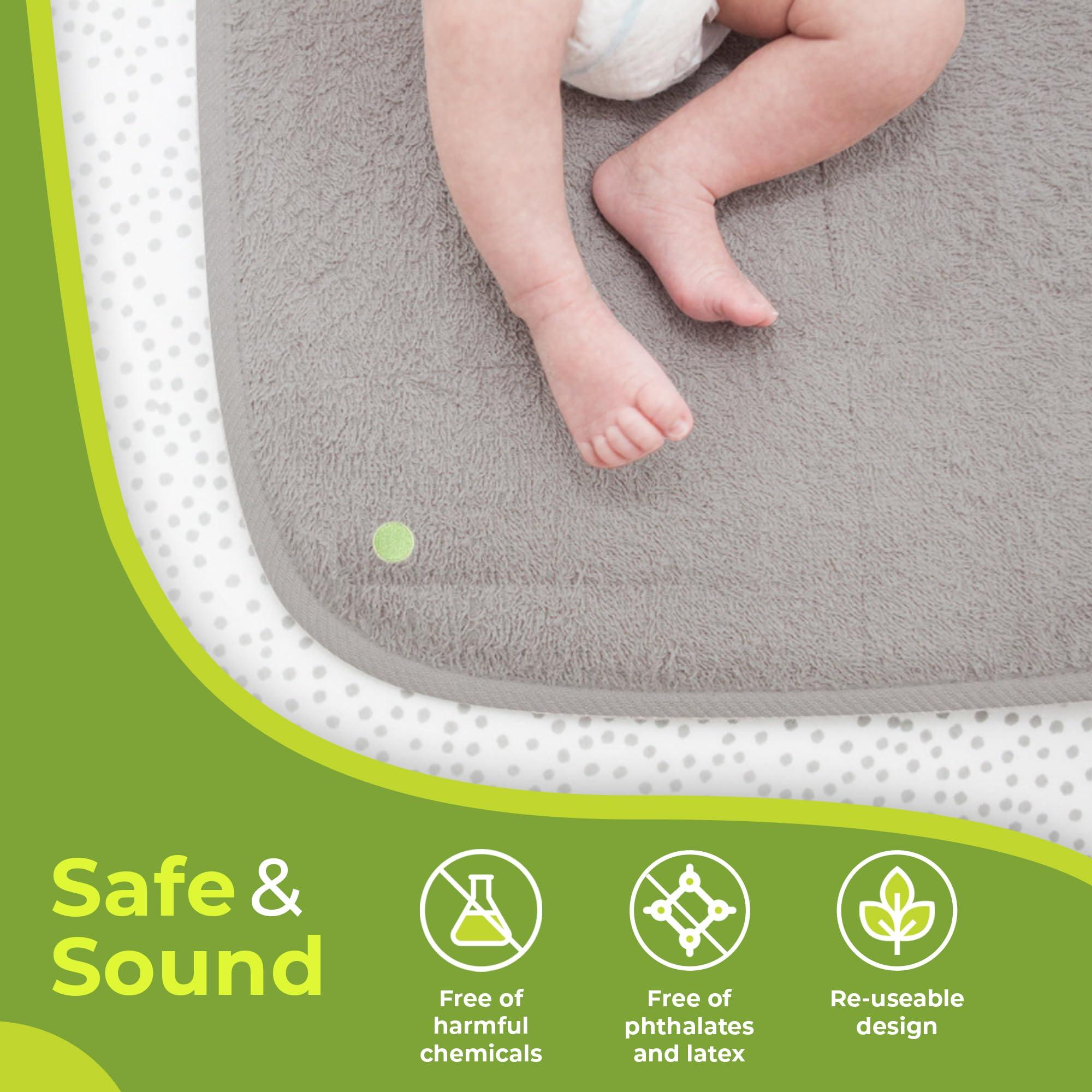 PeapodMats PeapodMats Bedwetting & Incontinence Waterproof Bed Mat - Reusable Underpad. Secure Placement & Breathable. Washable. Enviro Friendly 3x3 (Sand) Mattress Protector & Pee Pad for Kids & Adults