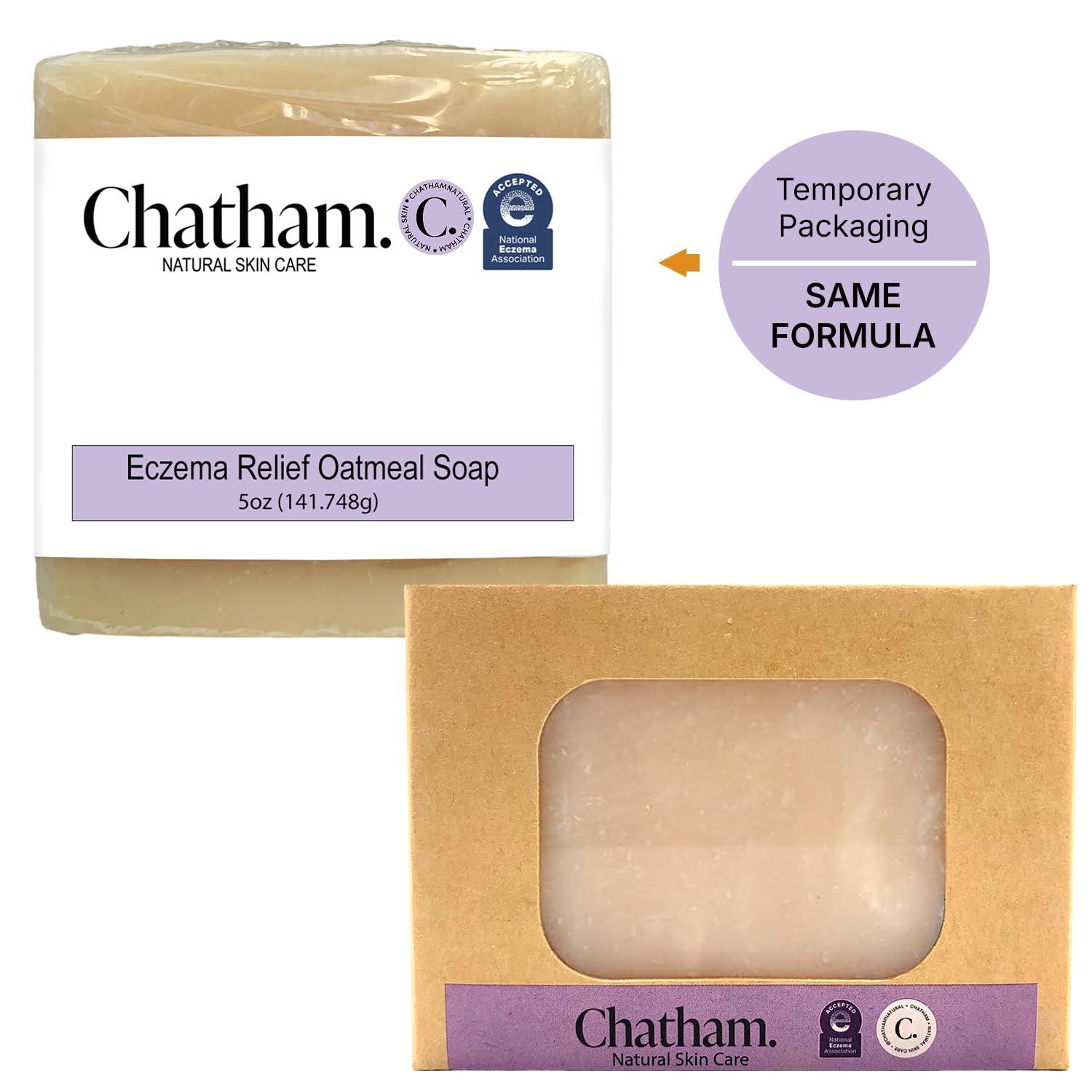 Chatham Natural Skin Care Chatham Natural Skin Care Eczema Relief Oatmeal Soap, oatmeal bath, treatment for eczema rosacea, psoriasis