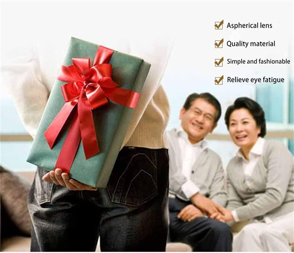 Yiushing Yiushing Color Glint Sapphire High Hardness Anti-blue Progressive Far And Near Reading Glasses, For man and woman (+4.00 / Over 75 Age)