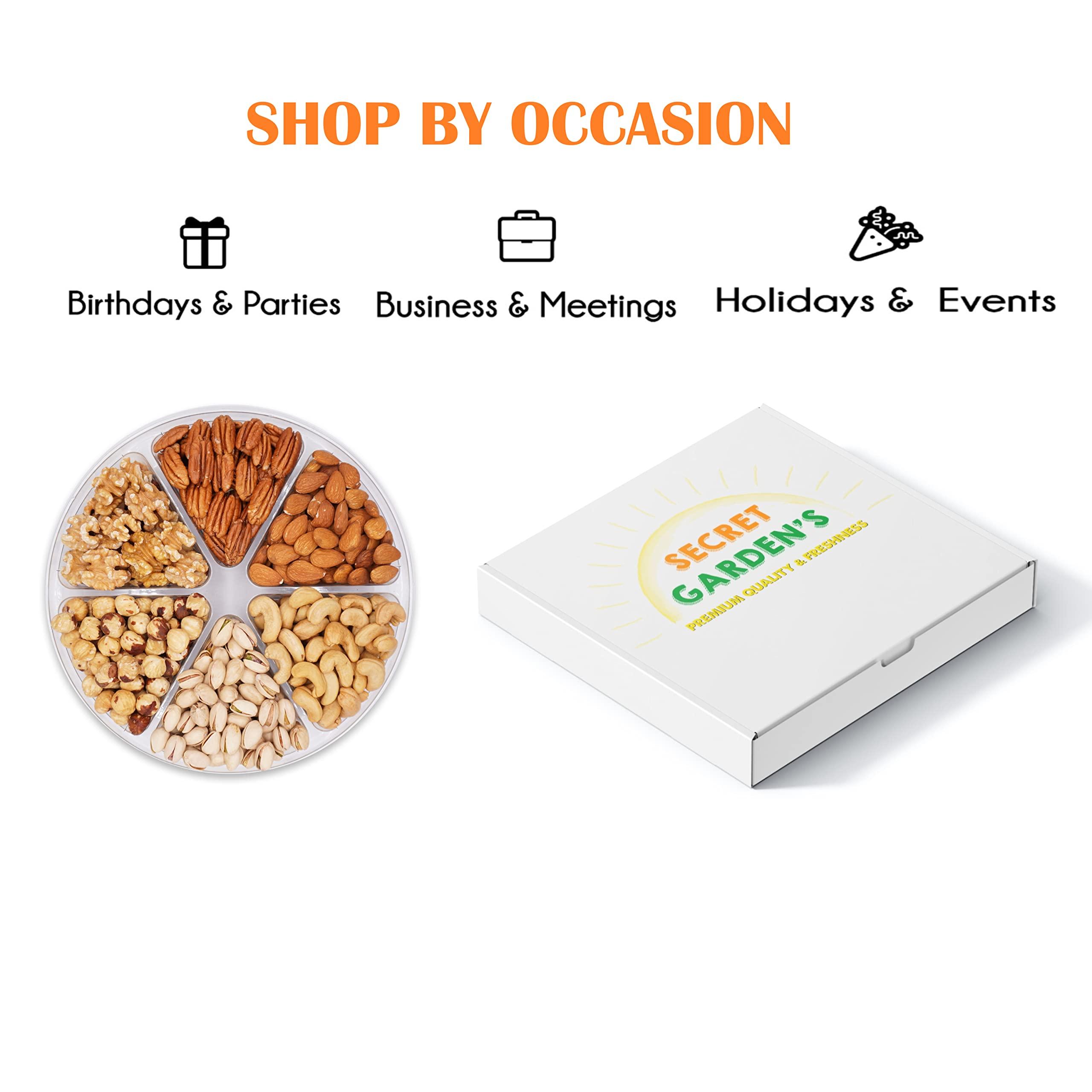 Ha Gee's Farm Gourmet Mixed Nuts Baskets, Healthy Fresh Gift Idea for Business | Corporate Gift Sympathy | Healthy Kosher Snack Box for Mothers | Mom Birthday Presents | Men, Dad, Him, Father, Husband Grandfather