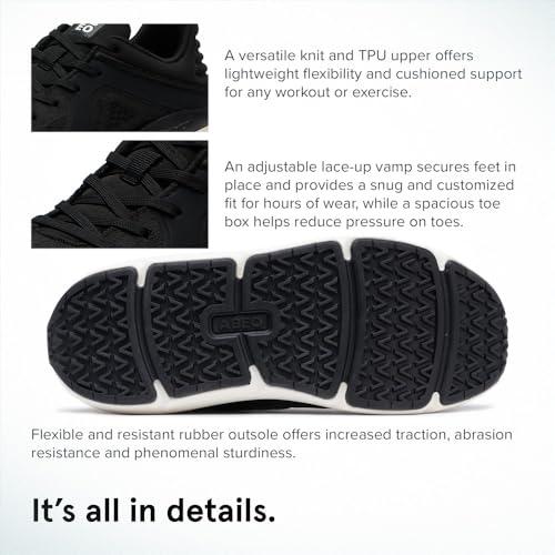 ABEO ABEO MXV Shift Womens Metatarsal Footbed Walking Shoes | Orthopedic Shoes for Women | Ball of Foot Pain Relief | Metatarsalgia Shoes Black 8.5 Medium