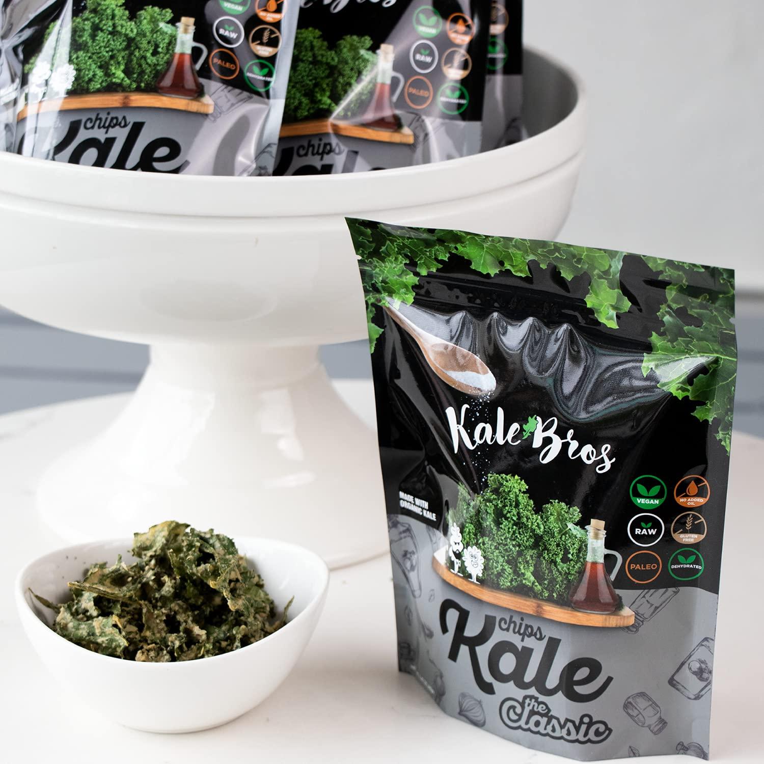 Kale Bros Kale Bros, Kale Chips, The Classic, Multi-pack (Pack of 3) Vegan/ Gluten-free/ Paleo Snack