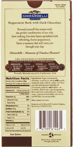 Ghirardelli Ghirardelli Dark Chocolate Peppermint Bark Bar 3.5 Ounce