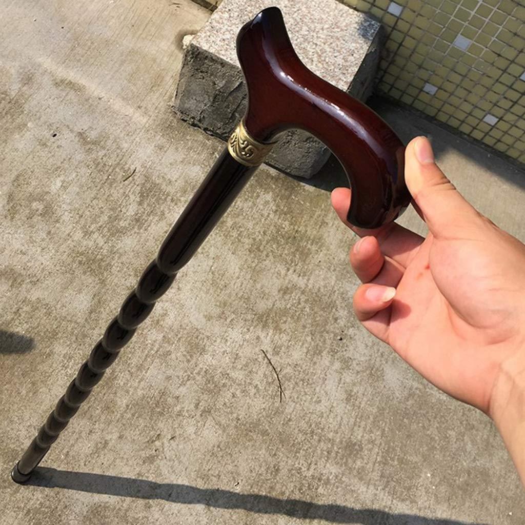 NUBAOzy Solid Wood Walking Cane Seniors, Solid Wood, Crutches, Wooden Canes, Wood Cane, Gift For The Elderly, Walker, Wooden, Abduction, Light, Walking Stick, Walking Stick, Wine Red, 95cm*15cm Wood Canes