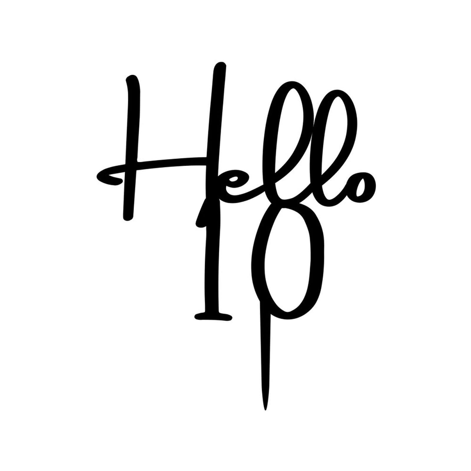 lutieger Hello 10 Ten Birthday Cake Toppers Personalized 10th Anniversary 10th Birthday Party Decorations Birthday Gifts For Baby Boys Girls Acrylic Black