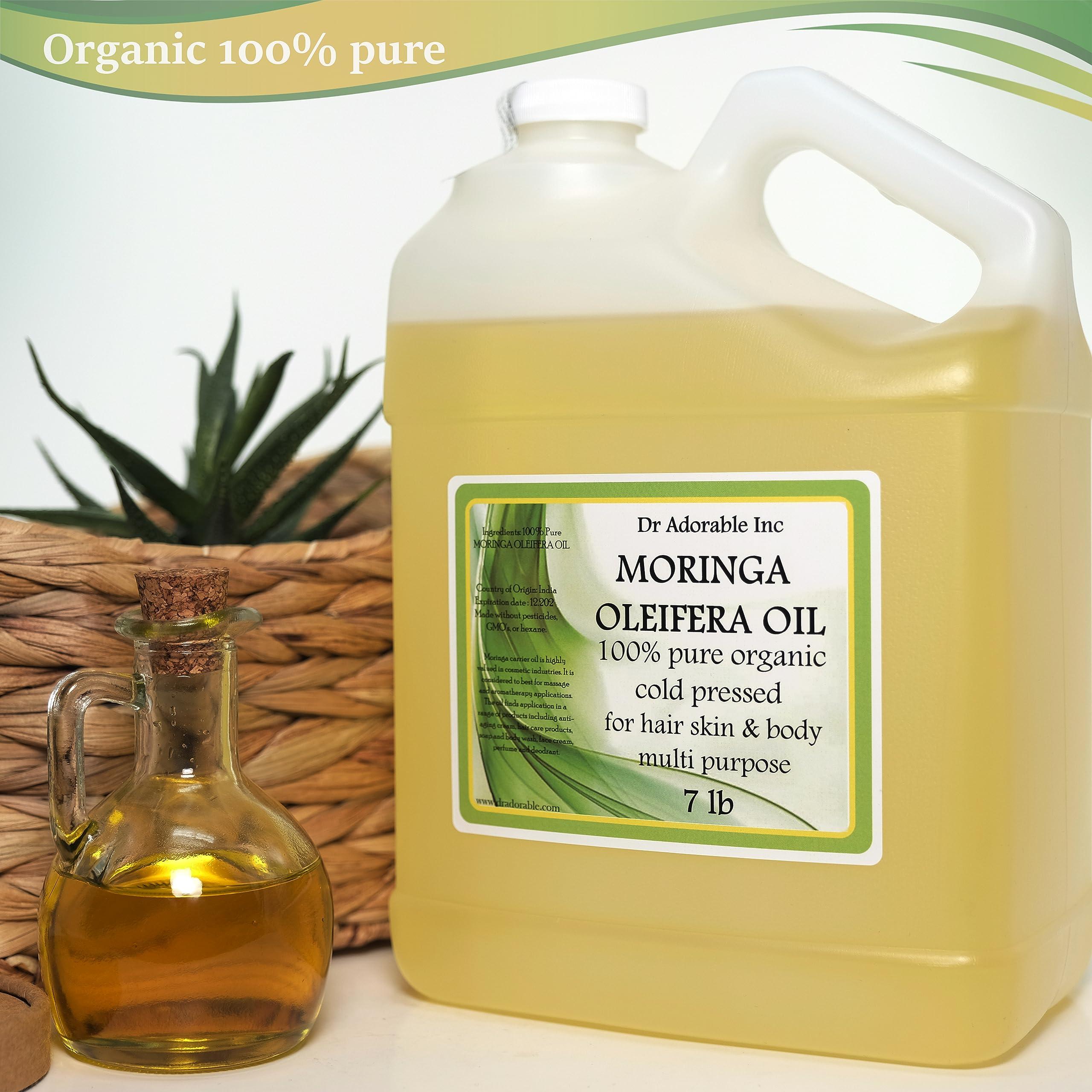Dr Adorable Dr Adorable - 7 lb - Moringa Oleifera Oil - 100% Pure Organic Natural Cold Pressed