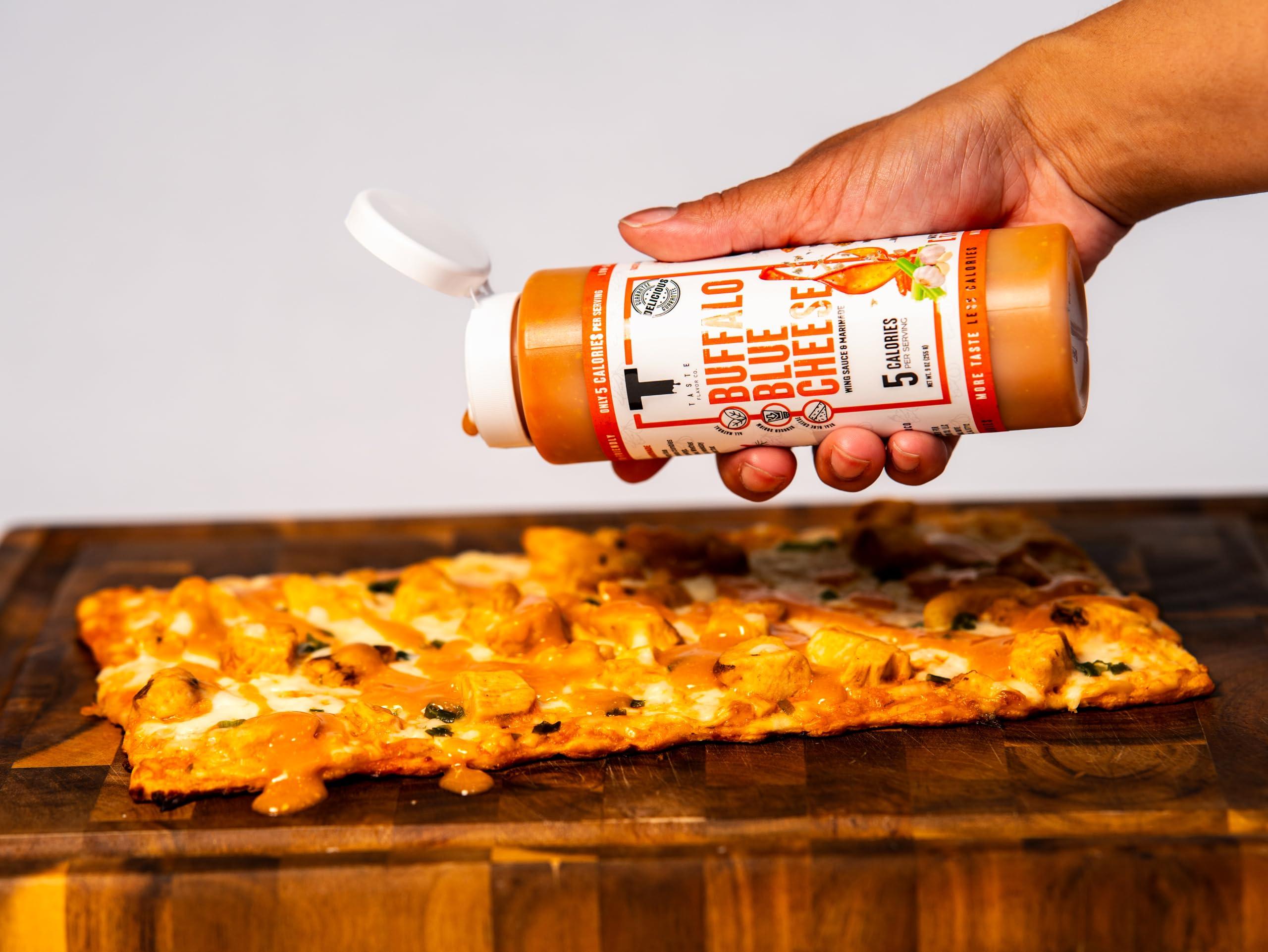 Taste Flavor Co. Taste Flavor Co. Spicy Garlic Parm, Wing Sauce and Marinade, Great Tasting, Keto Friendly, Low-Calorie Sauce