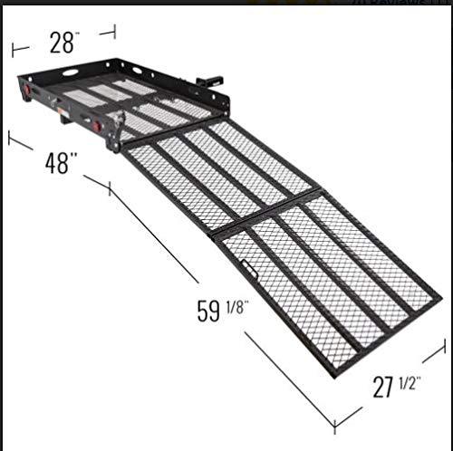 Prohoists 500lb Manual Carrier Loading Ramp for Mobility Scooter Electric Power Wheelchair Heavy Duty