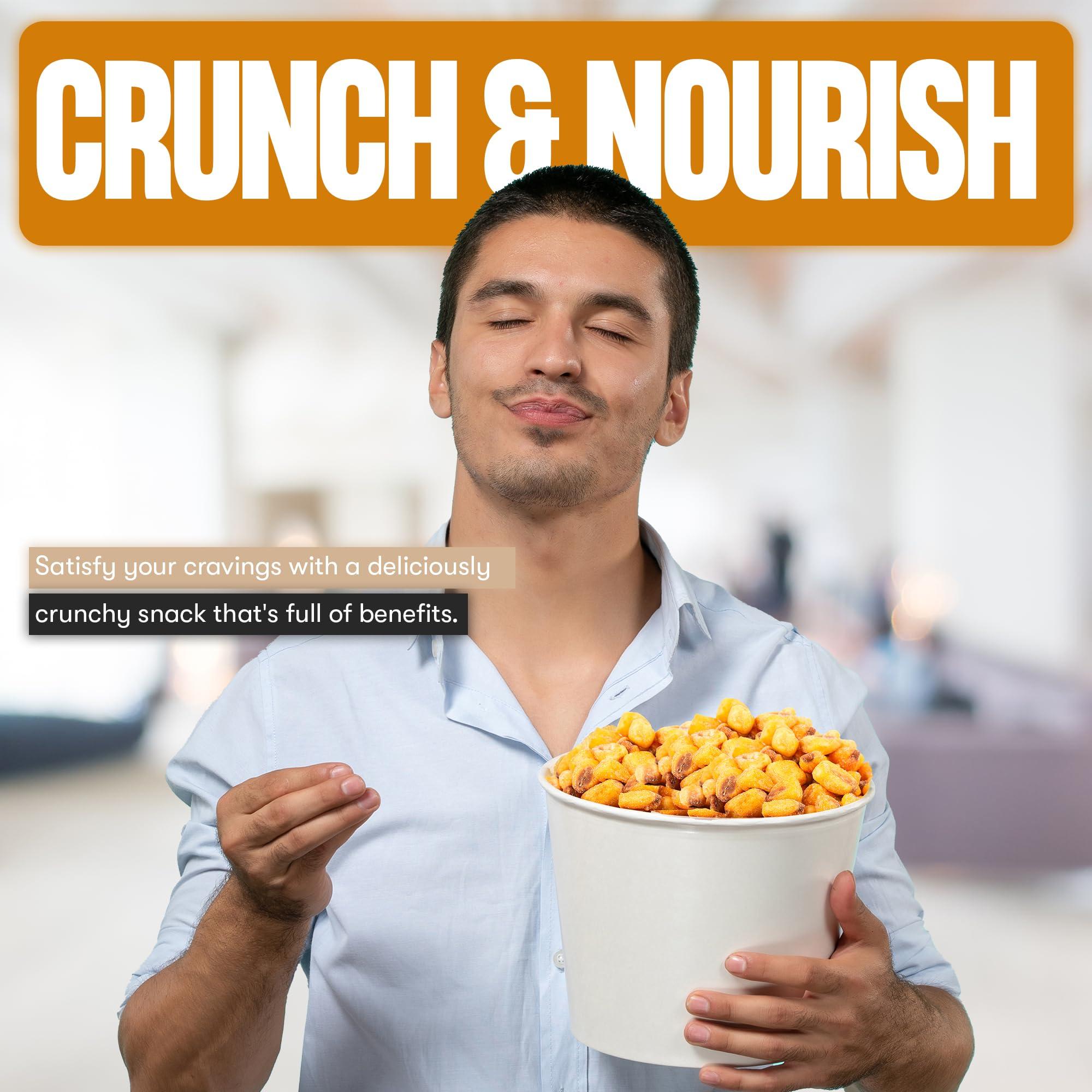 Natural Cravings Natural Craving Toastad Corn Nuts, Roasted & Salted Original Flavor, Non-GMO (All Natural Ingredients) Guilt-Free snacking Toasted Corn Kernels in Reseable Bag - Crunchy Snack (Corn Nuts x2)