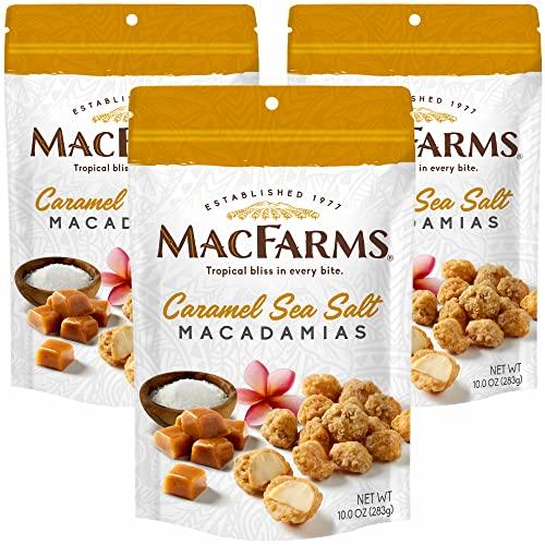 MacFarms MacFarms Caramel Sea Salt Macadamia Nuts - 10 Oz (Pack of 3)