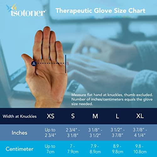 isotoner Isotoner Therapeutic Gloves, Left, Medium, Open Finger